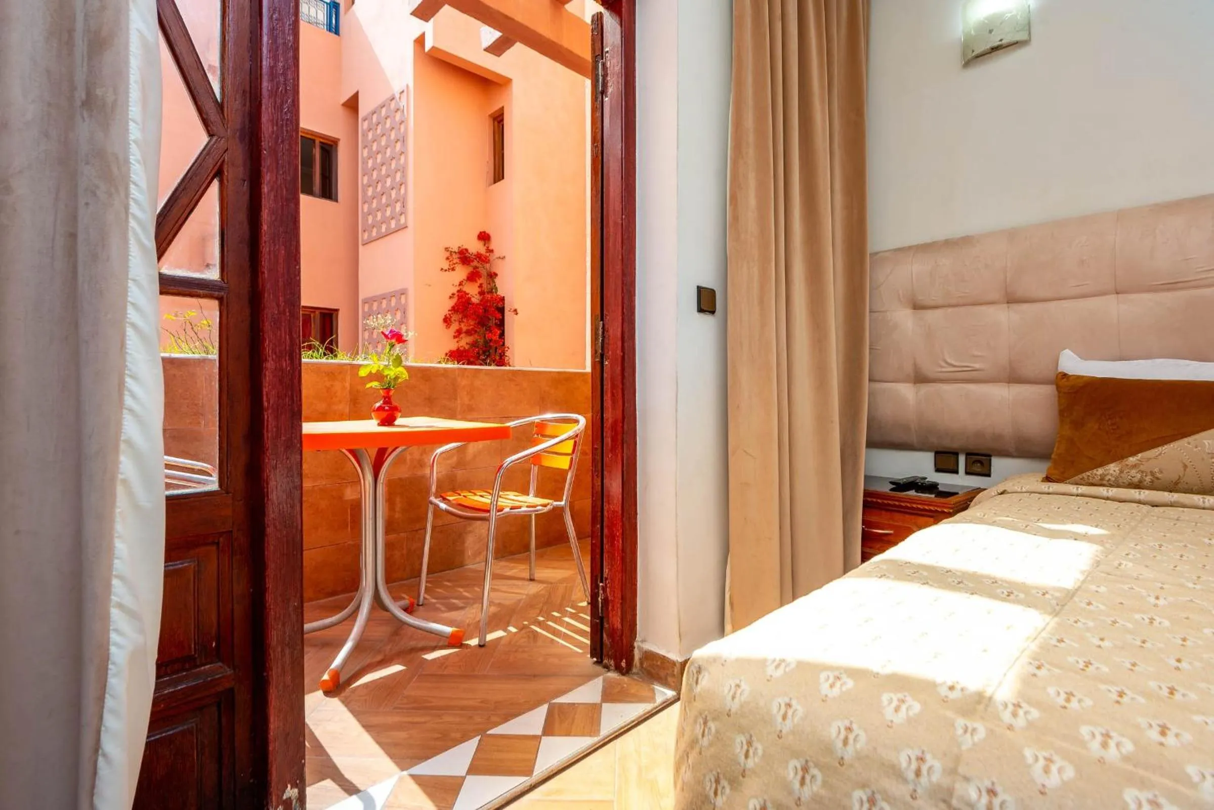 Bed in Hotel Oudaya & Spa