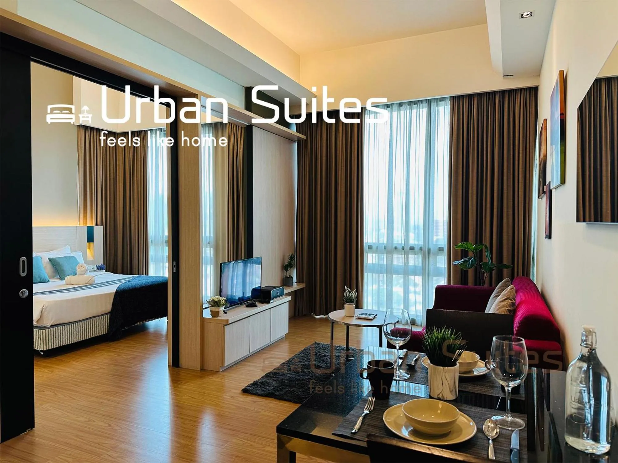 Photo of the whole room, Bed in Urban Suites @ Swiss Garden Residence