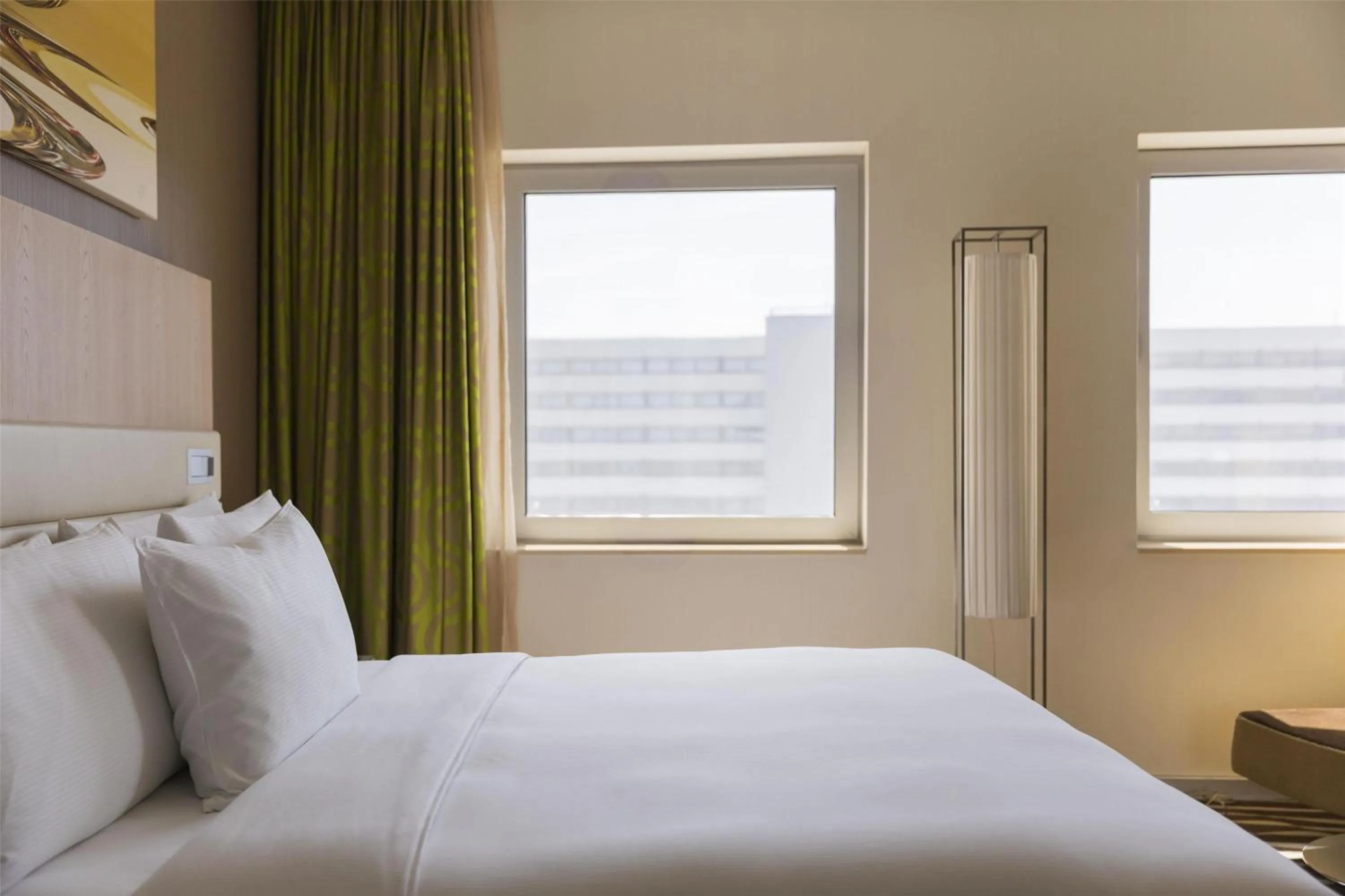 Bed in Hilton Frankfurt Airport