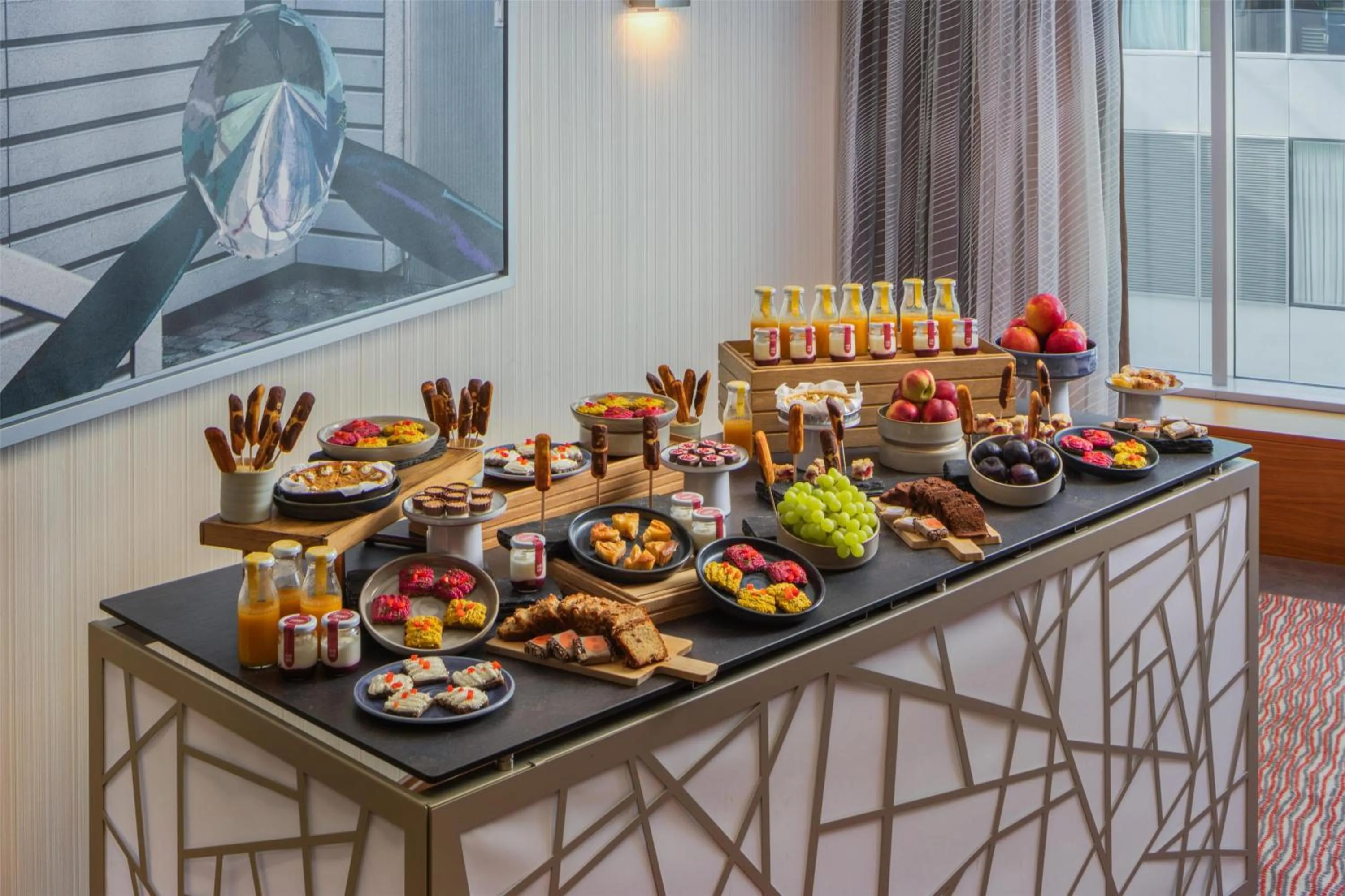 Dining area in Hilton Frankfurt Airport