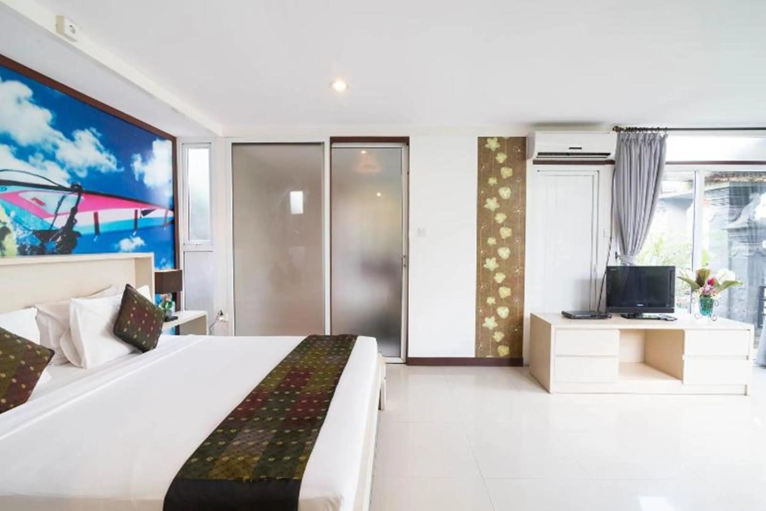 Bedroom, Bed in Aqua Bali Villa