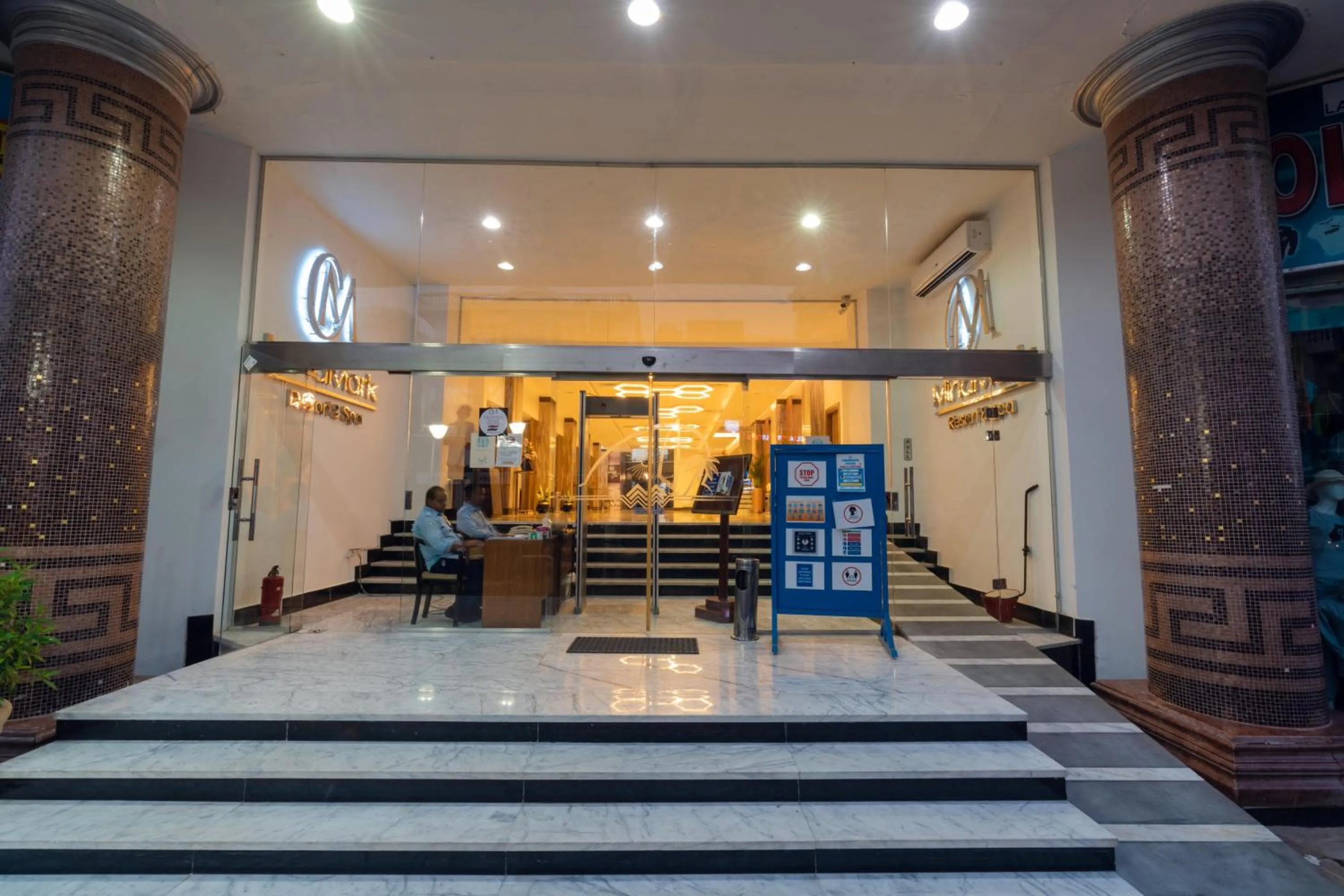 Facade/entrance in MinaMark Beach Resort for Families and Couples Only