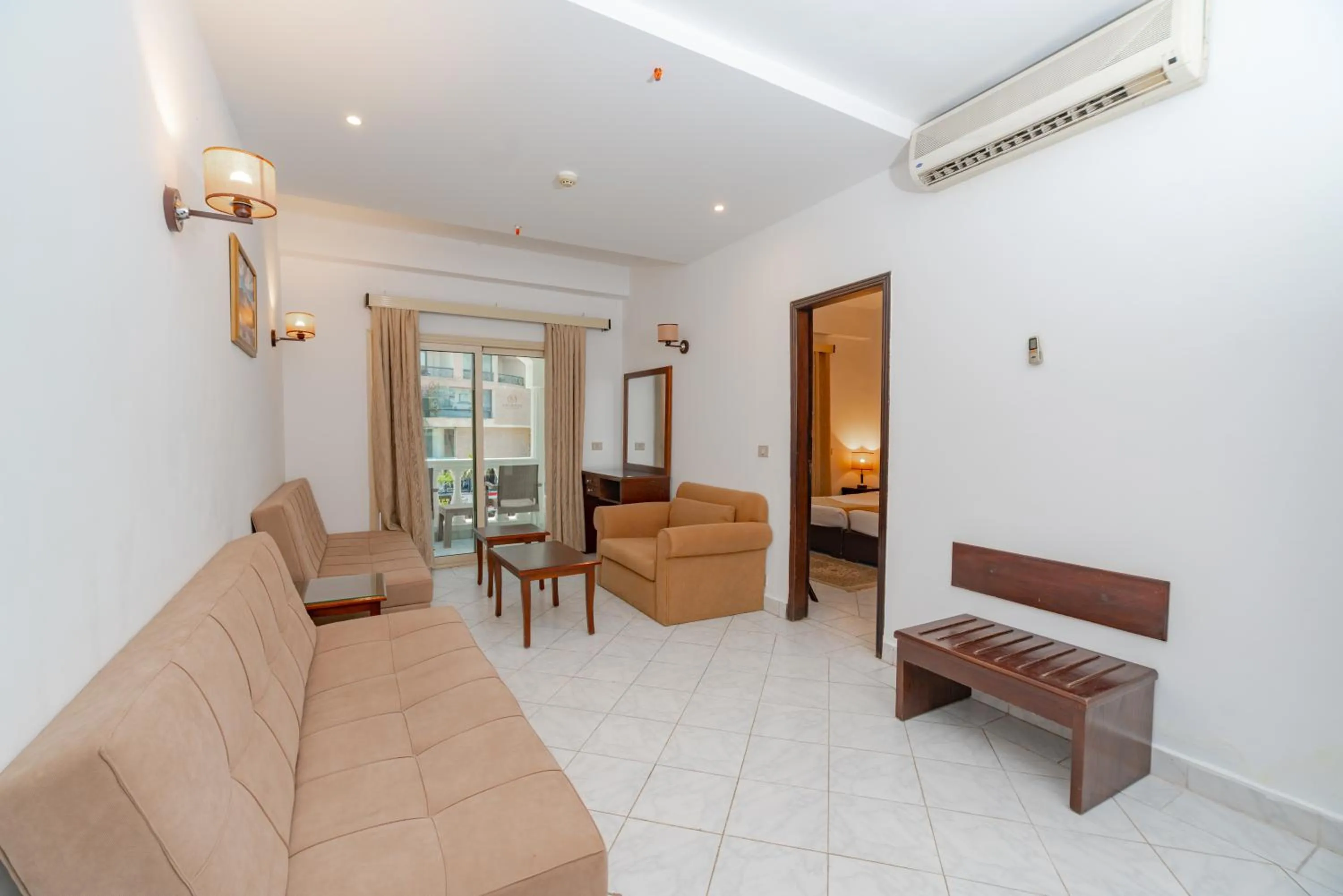 Bedroom in MinaMark Beach Resort for Families and Couples Only