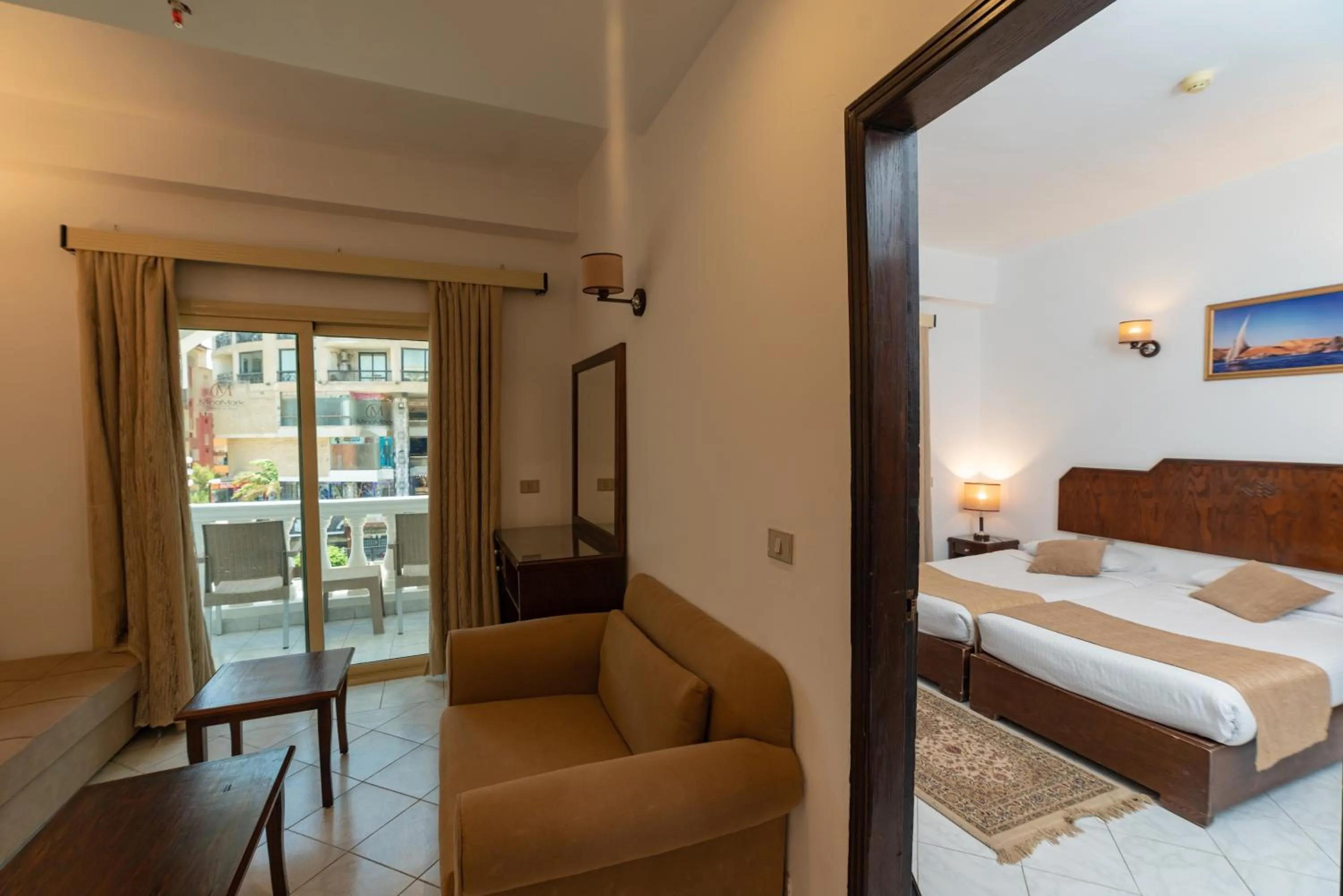 Bedroom, Bed in MinaMark Beach Resort for Families and Couples Only