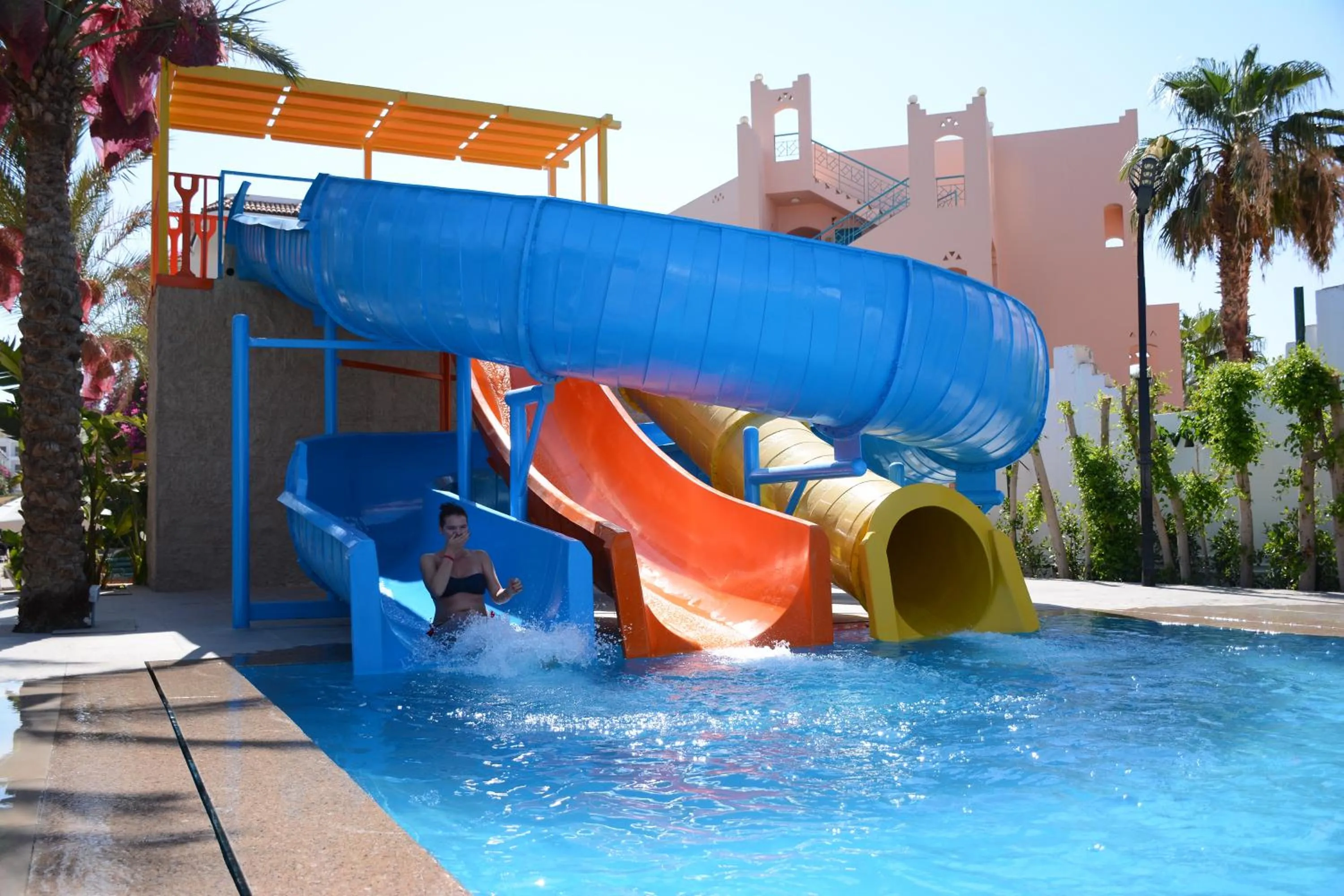 Aqua park in MinaMark Beach Resort for Families and Couples Only
