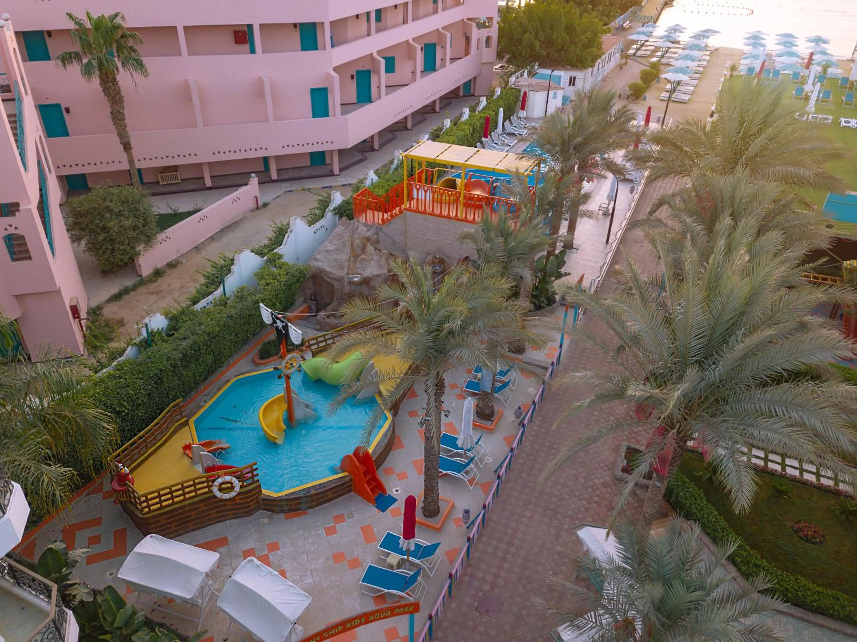 Bird's eye view in MinaMark Beach Resort for Families and Couples Only