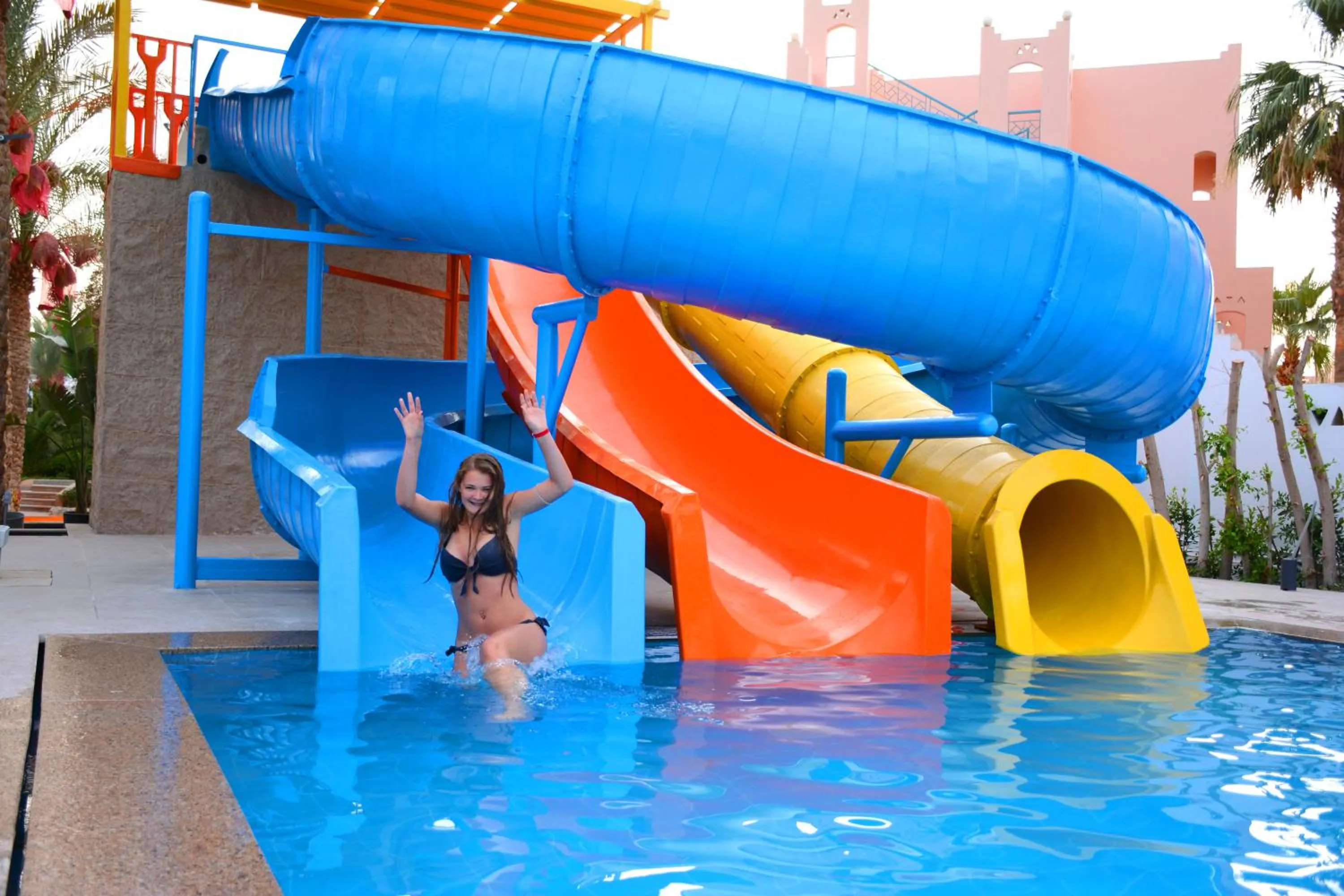 Aqua park in MinaMark Beach Resort for Families and Couples Only