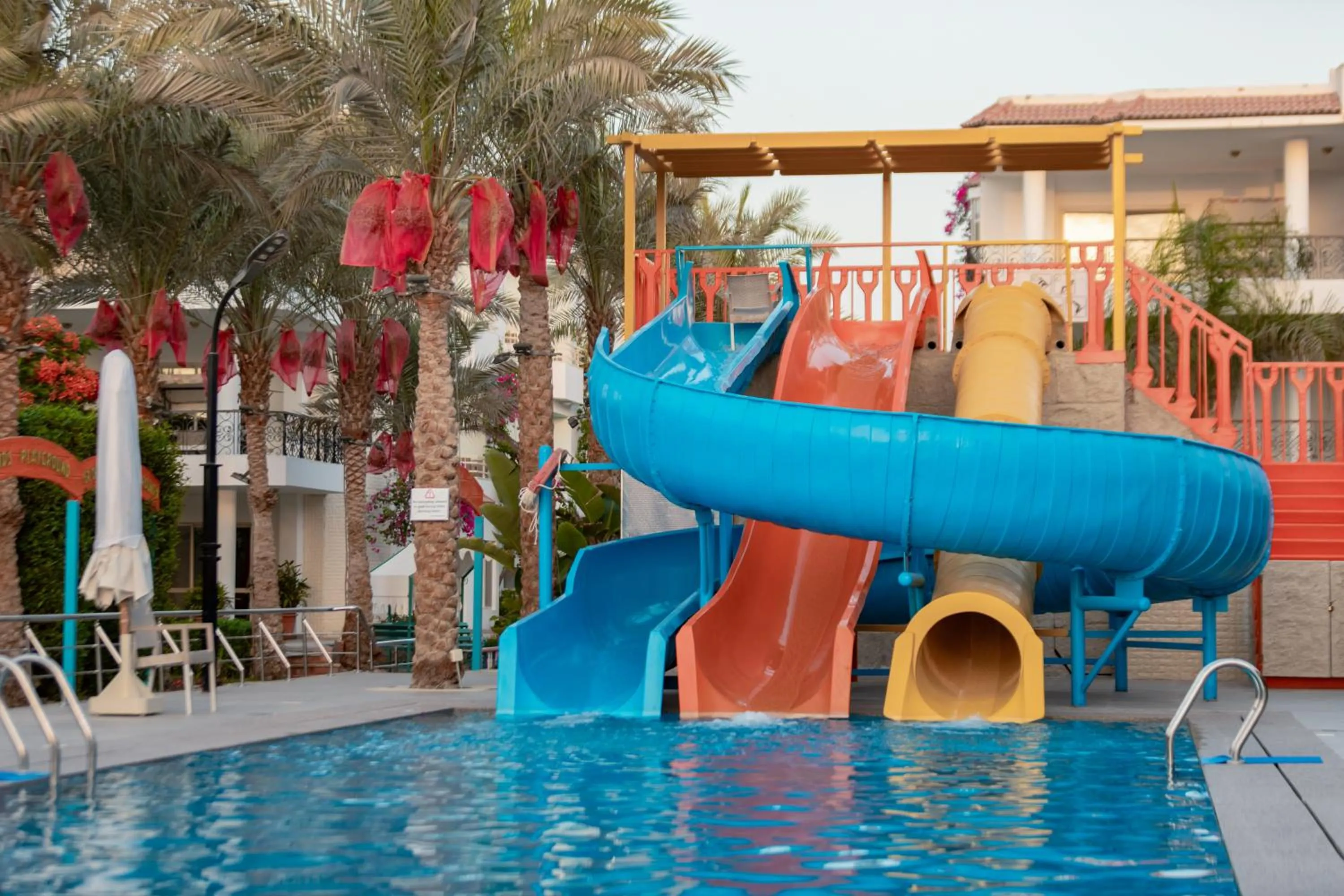Aqua park in MinaMark Beach Resort for Families and Couples Only