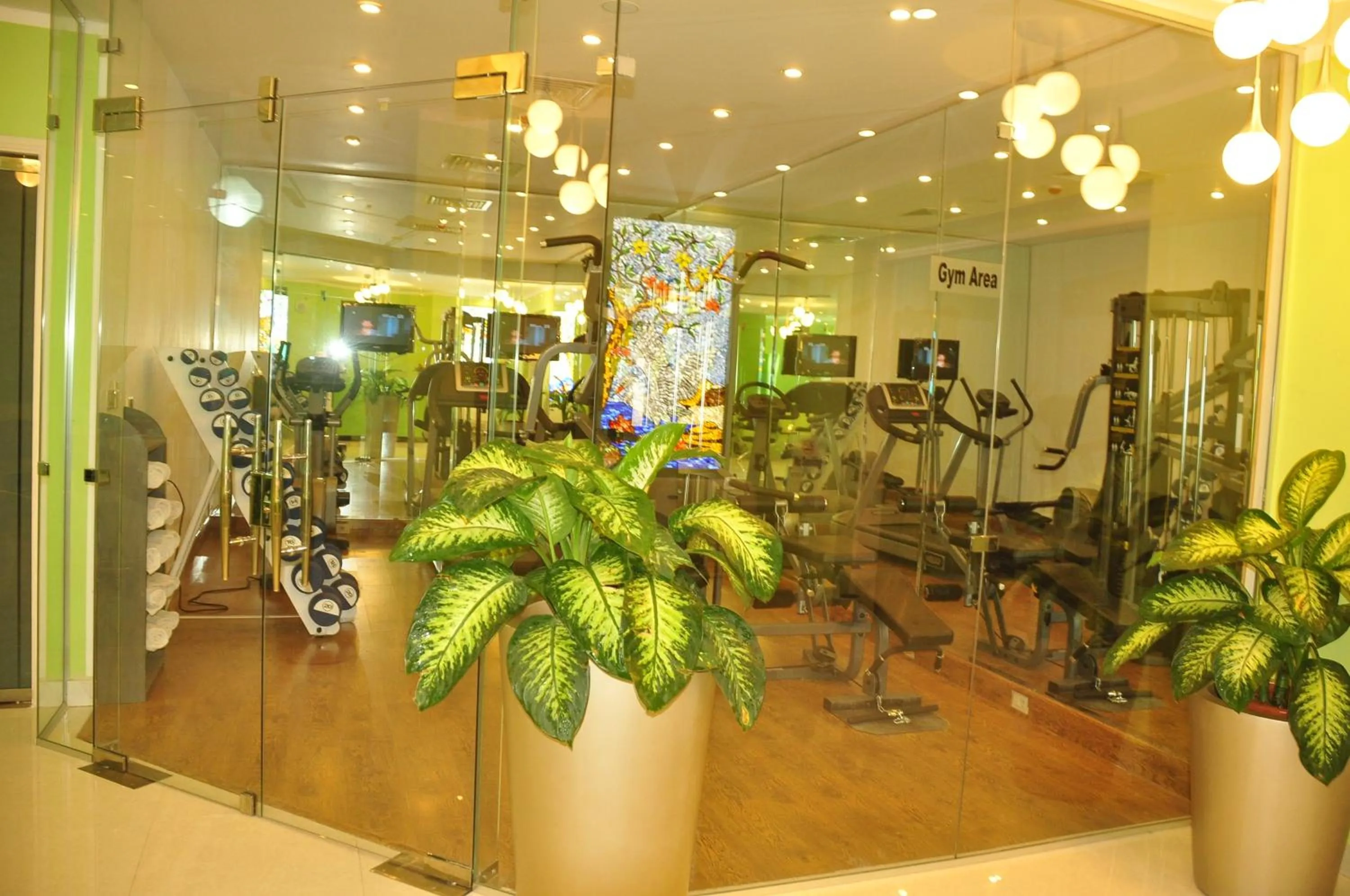 Fitness centre/facilities in MinaMark Beach Resort for Families and Couples Only
