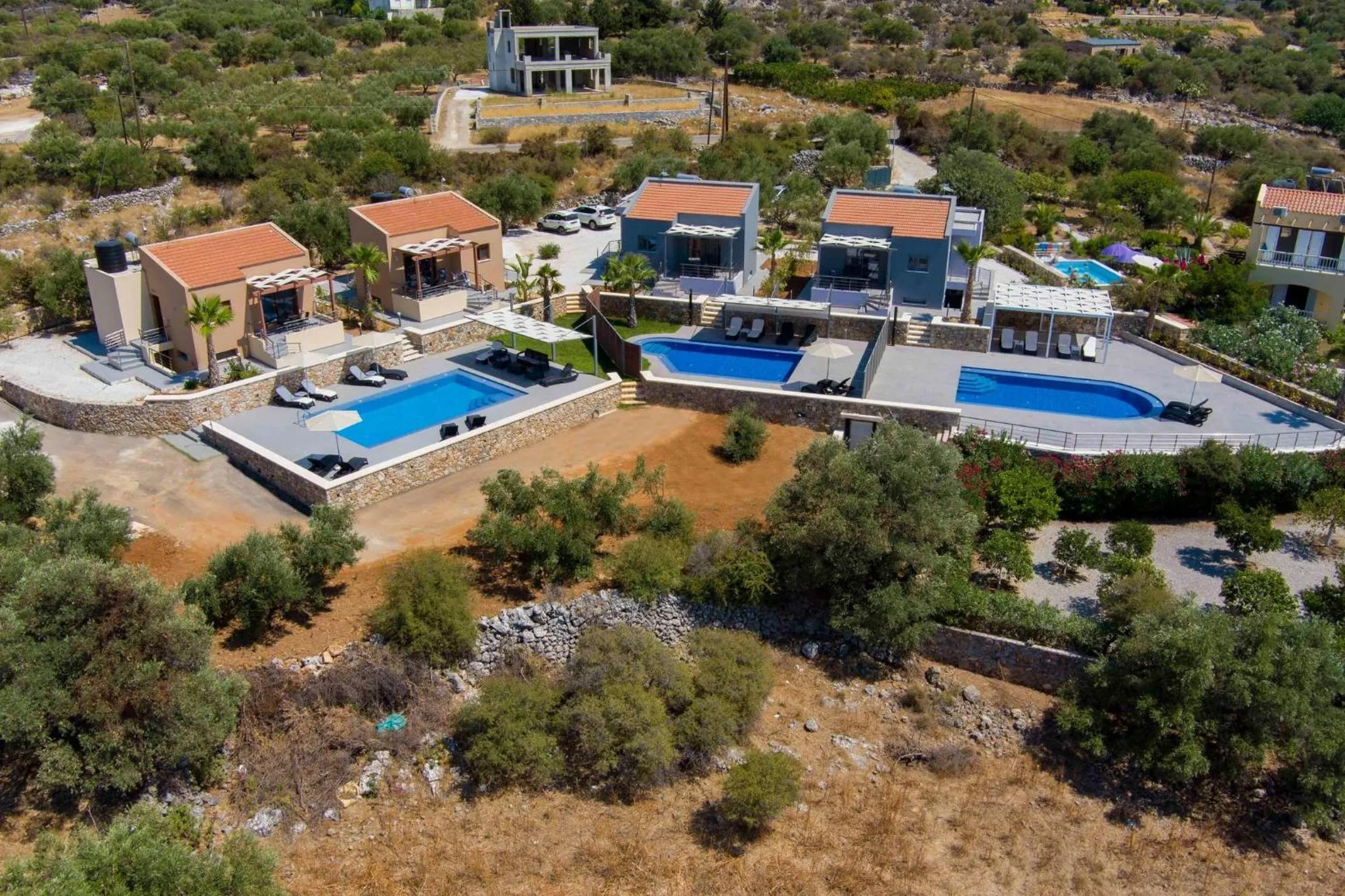 Bird's eye view in Electra Villas