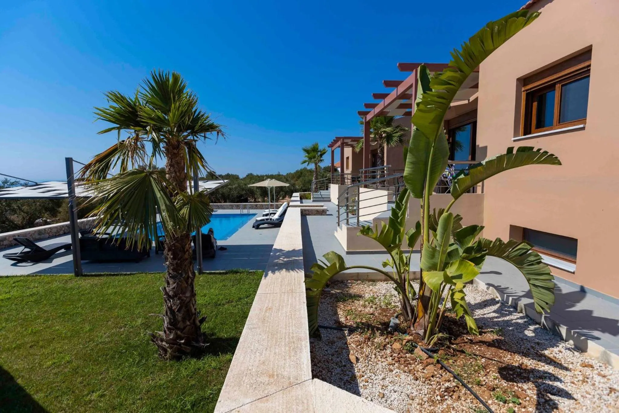 Pool view in Electra Villas