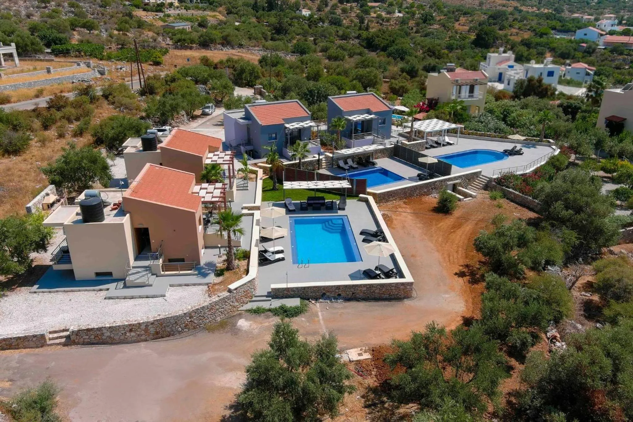 Bird's eye view in Electra Villas