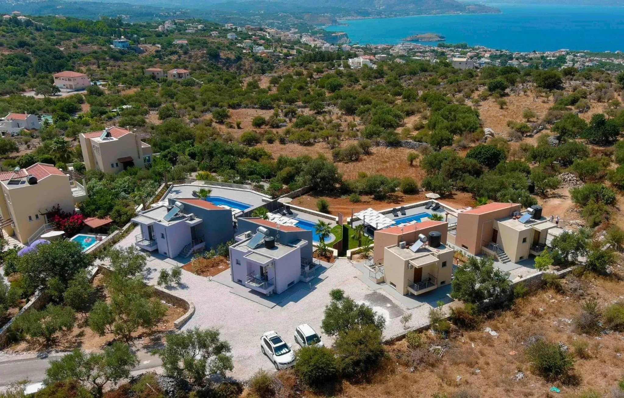 Bird's eye view in Electra Villas