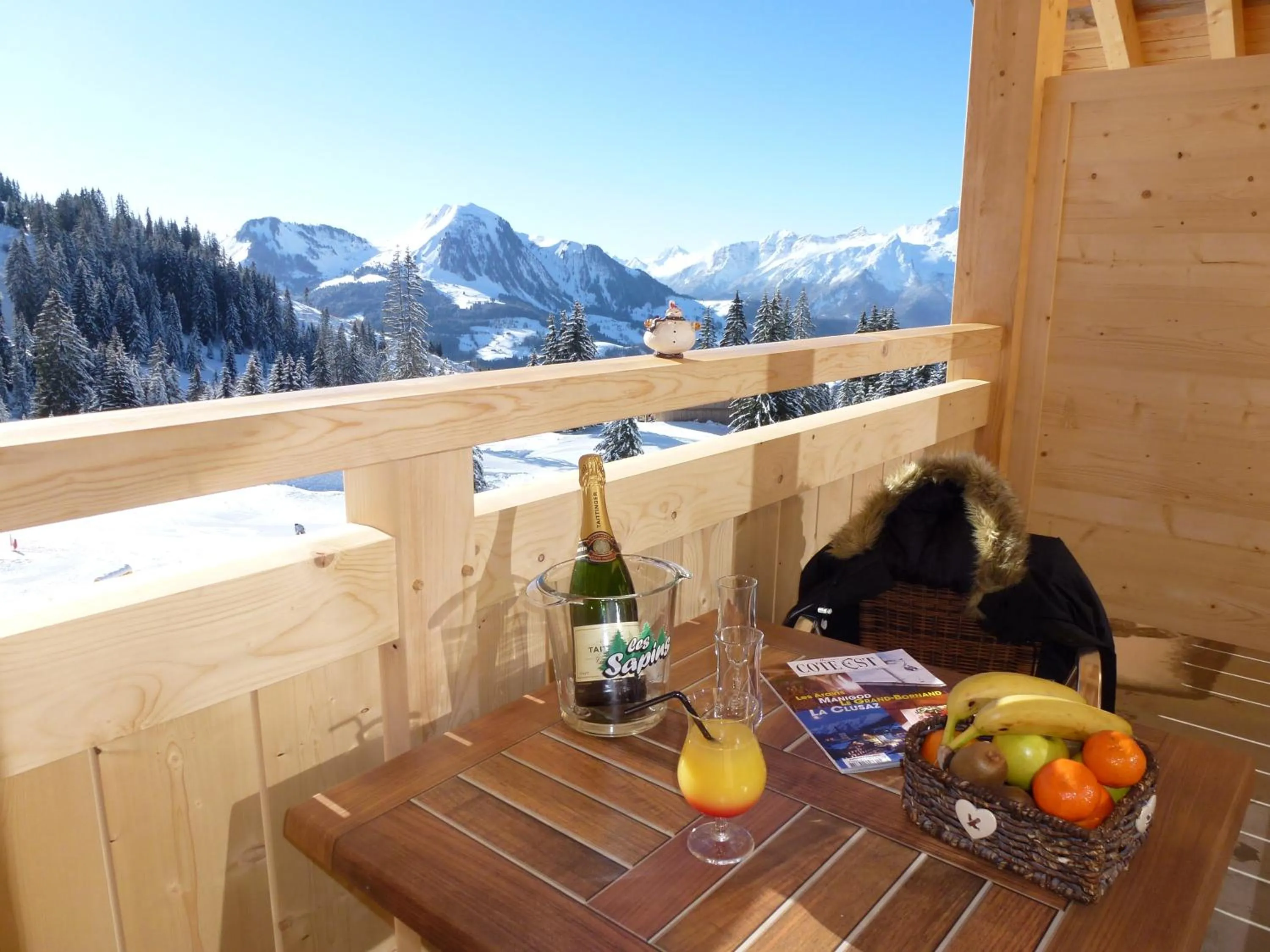 Balcony/Terrace in Hôtel Restaurant "Les Sapins" Wellness & Gourmet