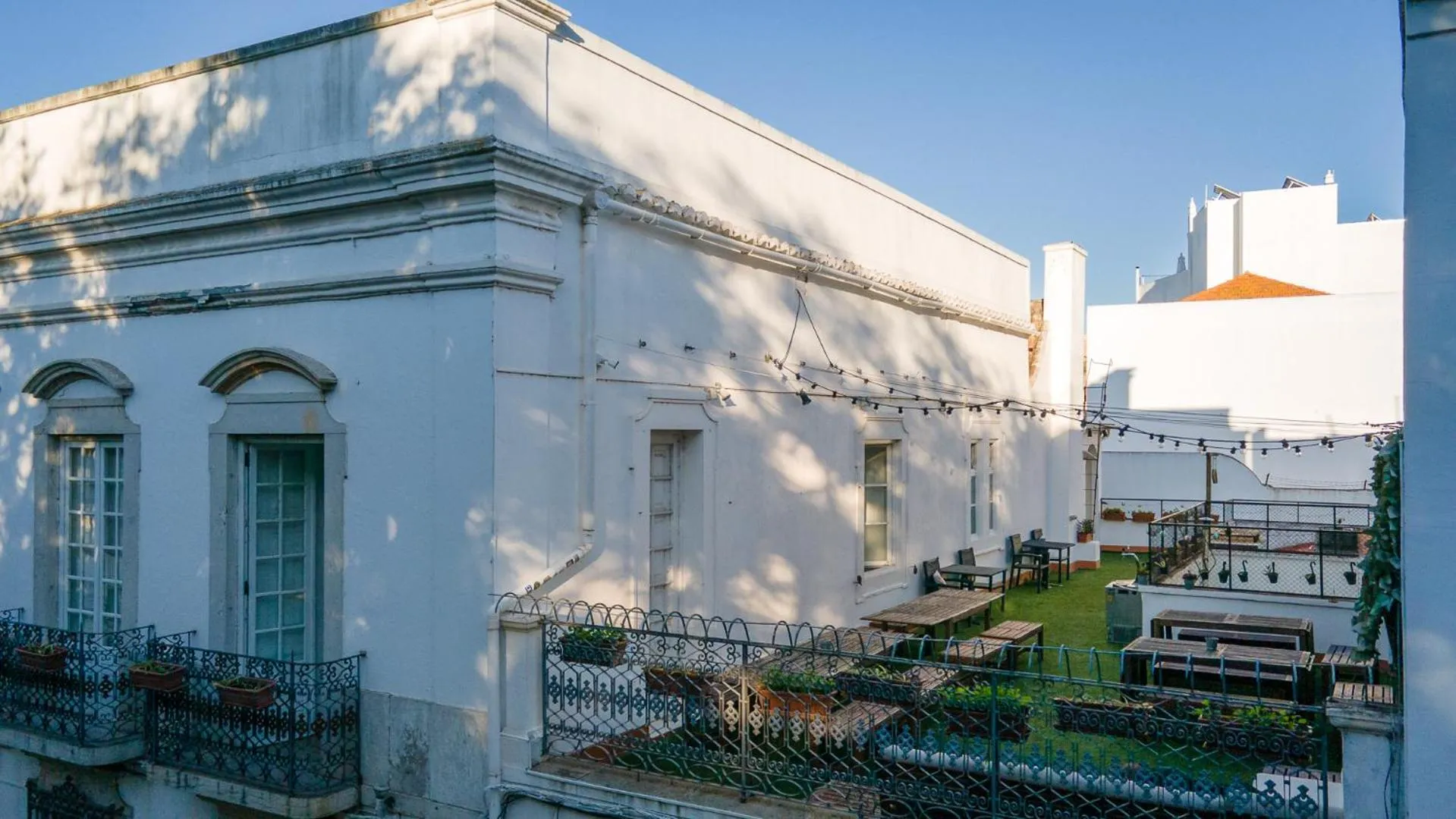 Balcony/Terrace in Hostel Casa d'Alagoa