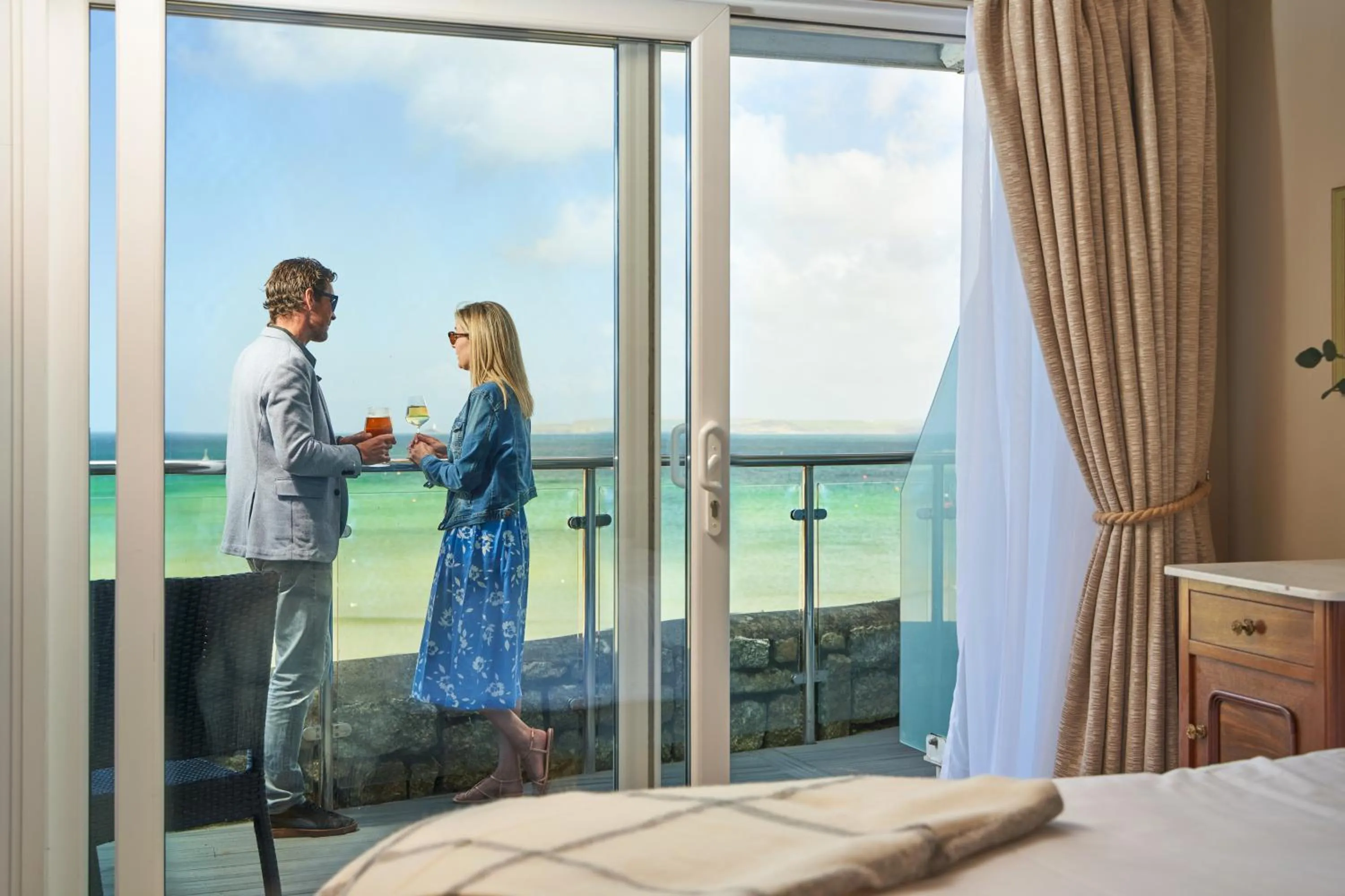 Bedroom, Bed in Pedn Olva