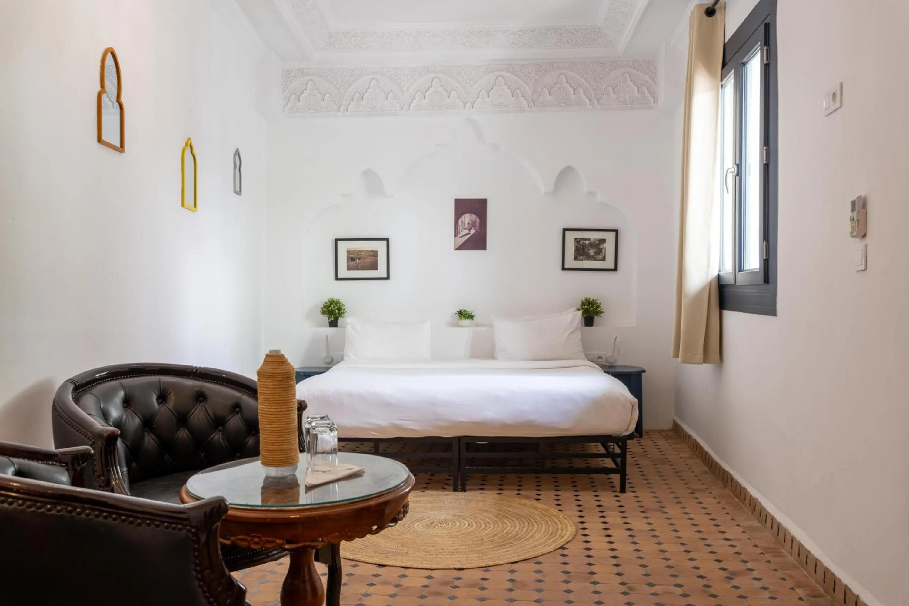 Bed in The Central House Marrakech Medina