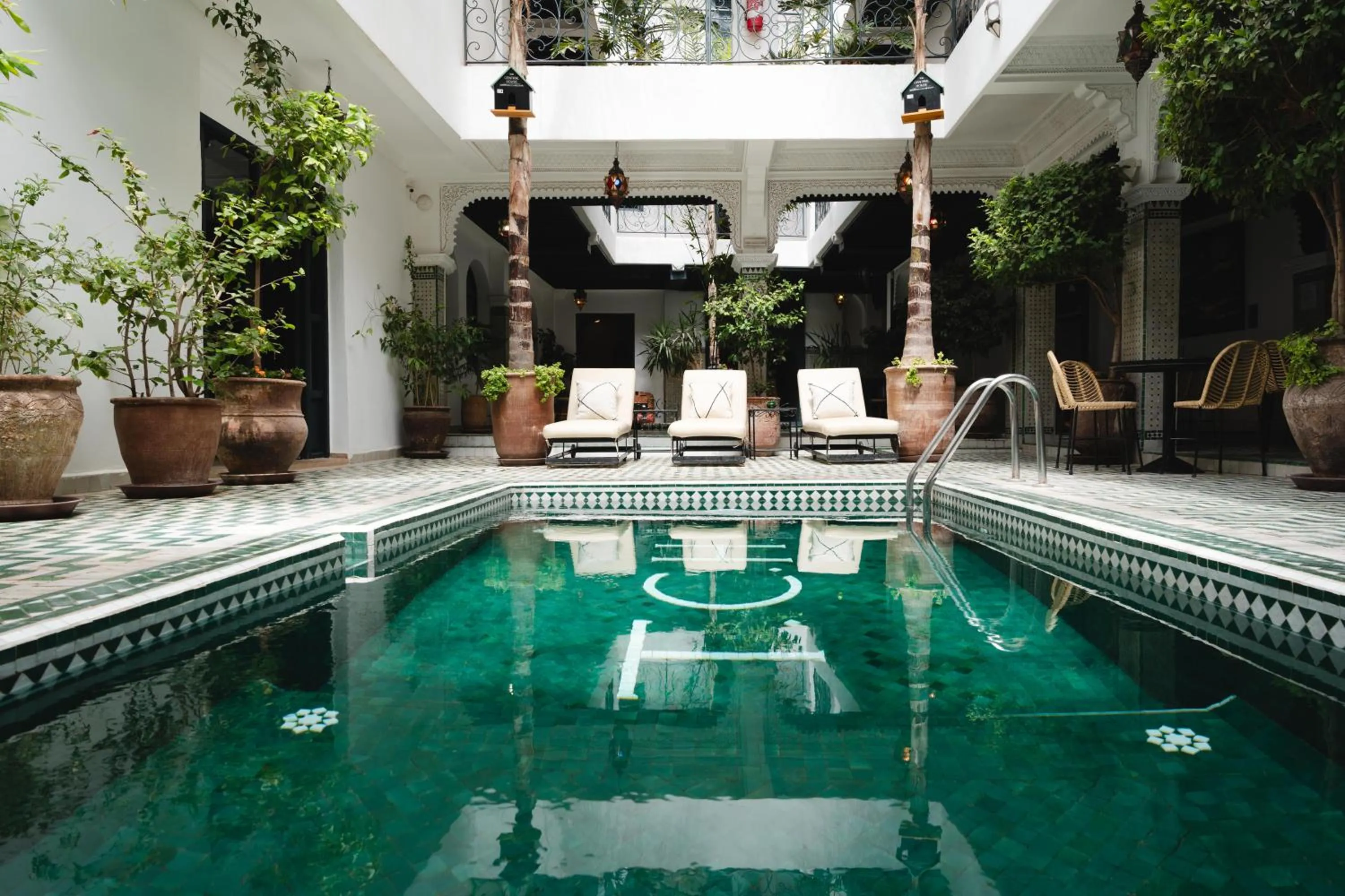 Swimming pool in The Central House Marrakech Medina