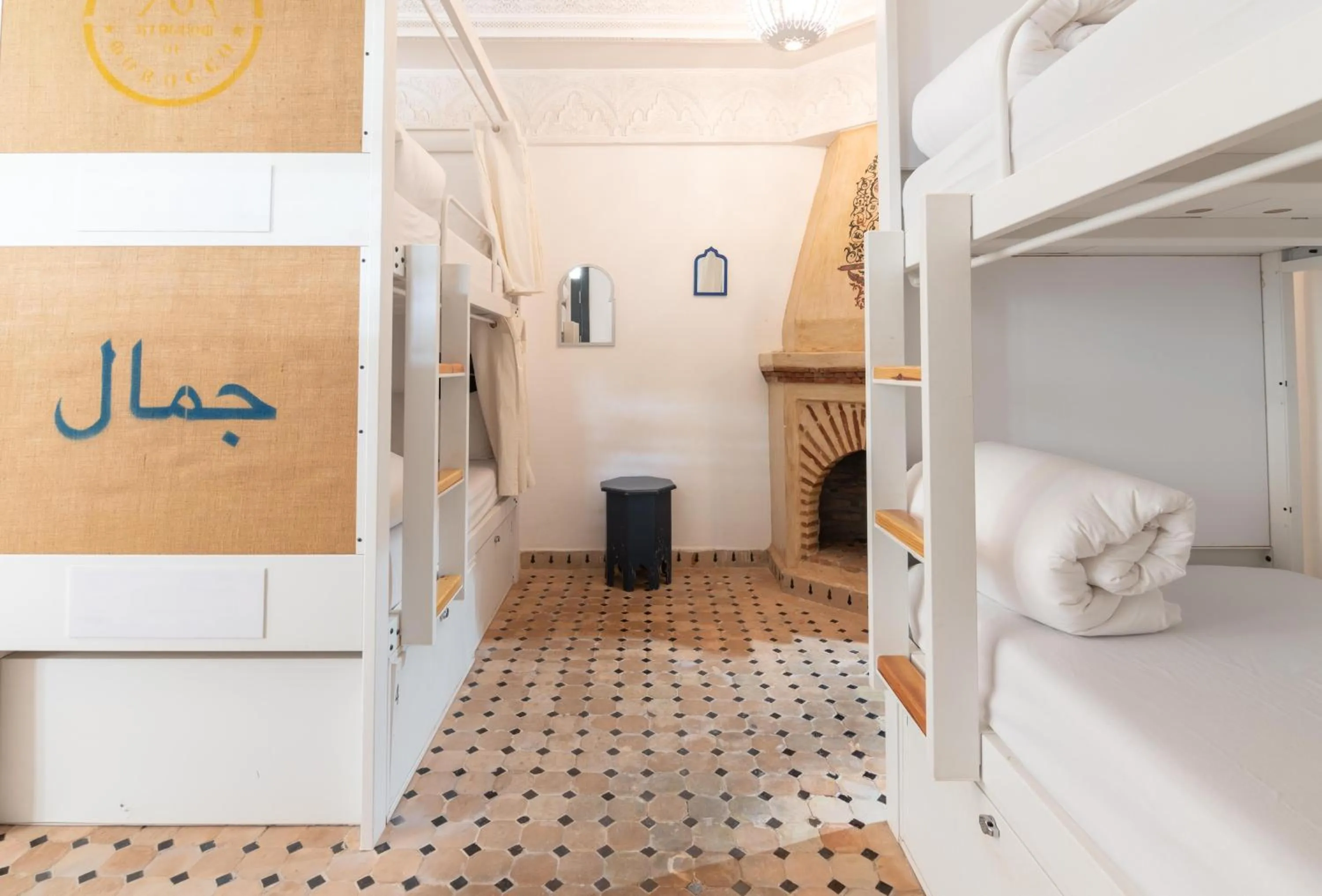 Bed in The Central House Marrakech Medina