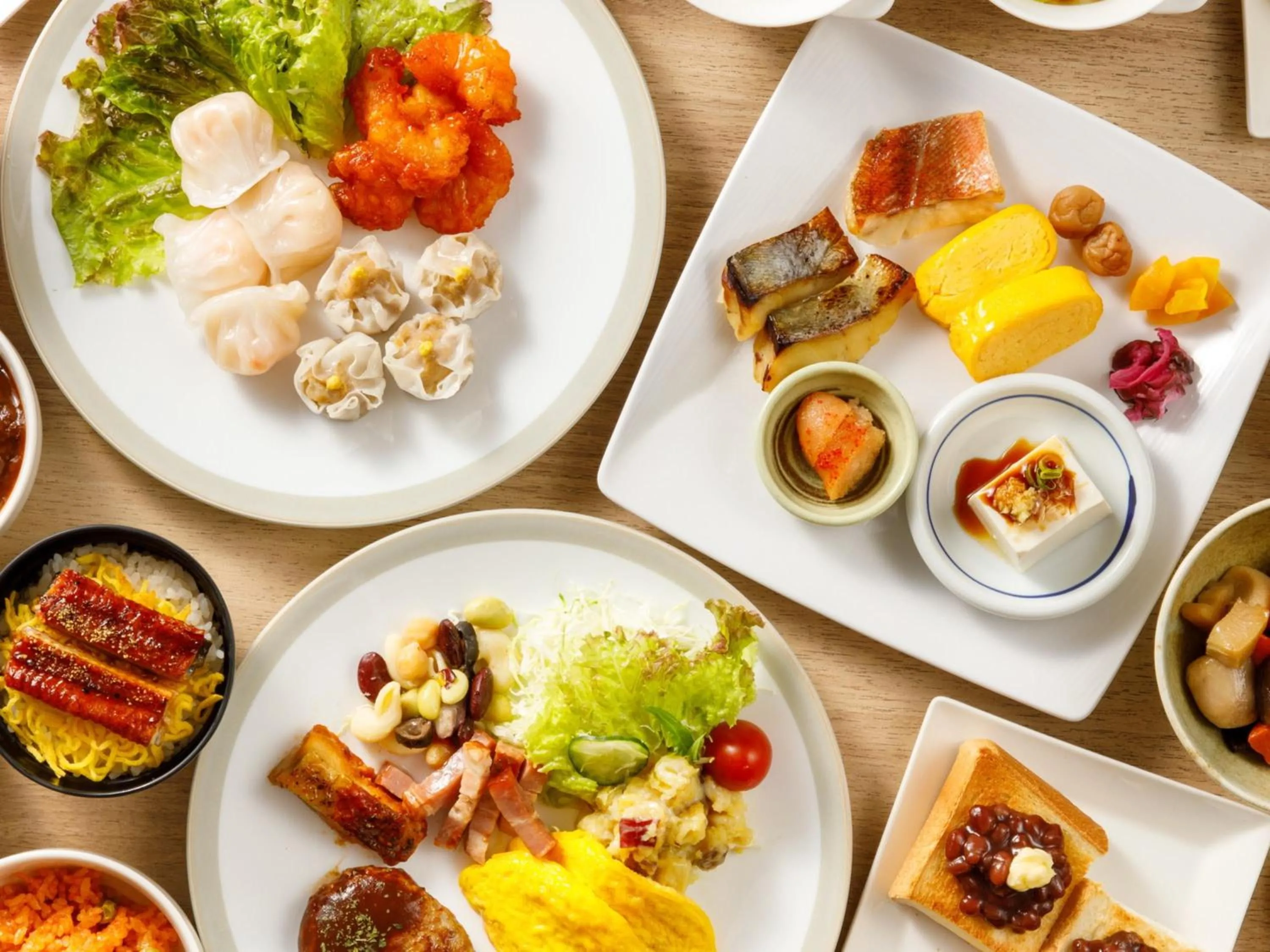 Buffet breakfast in Nishitetsu Hotel Croom Nagoya