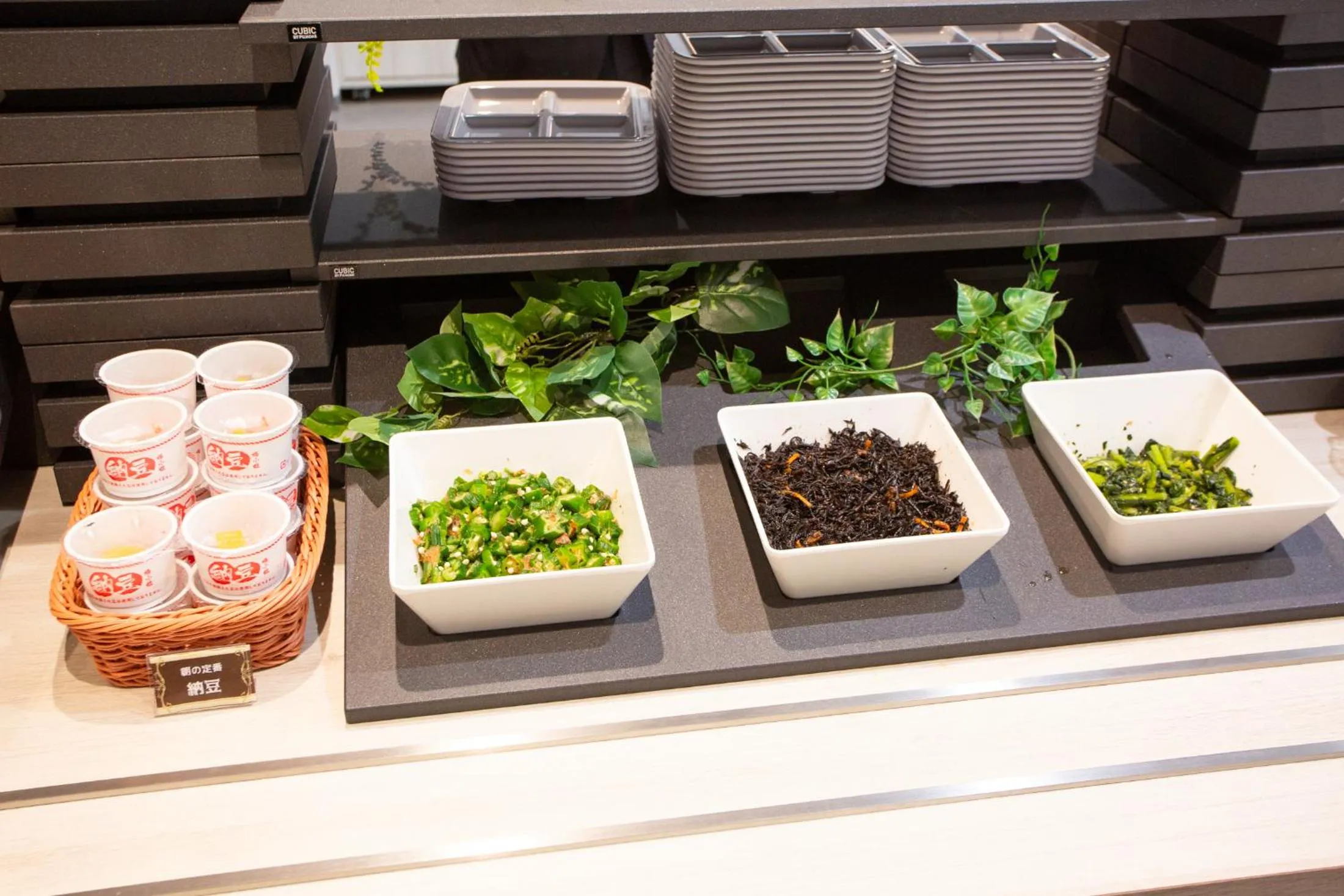 Buffet breakfast in Kuretake Inn Osaka Midousuji Hommachi