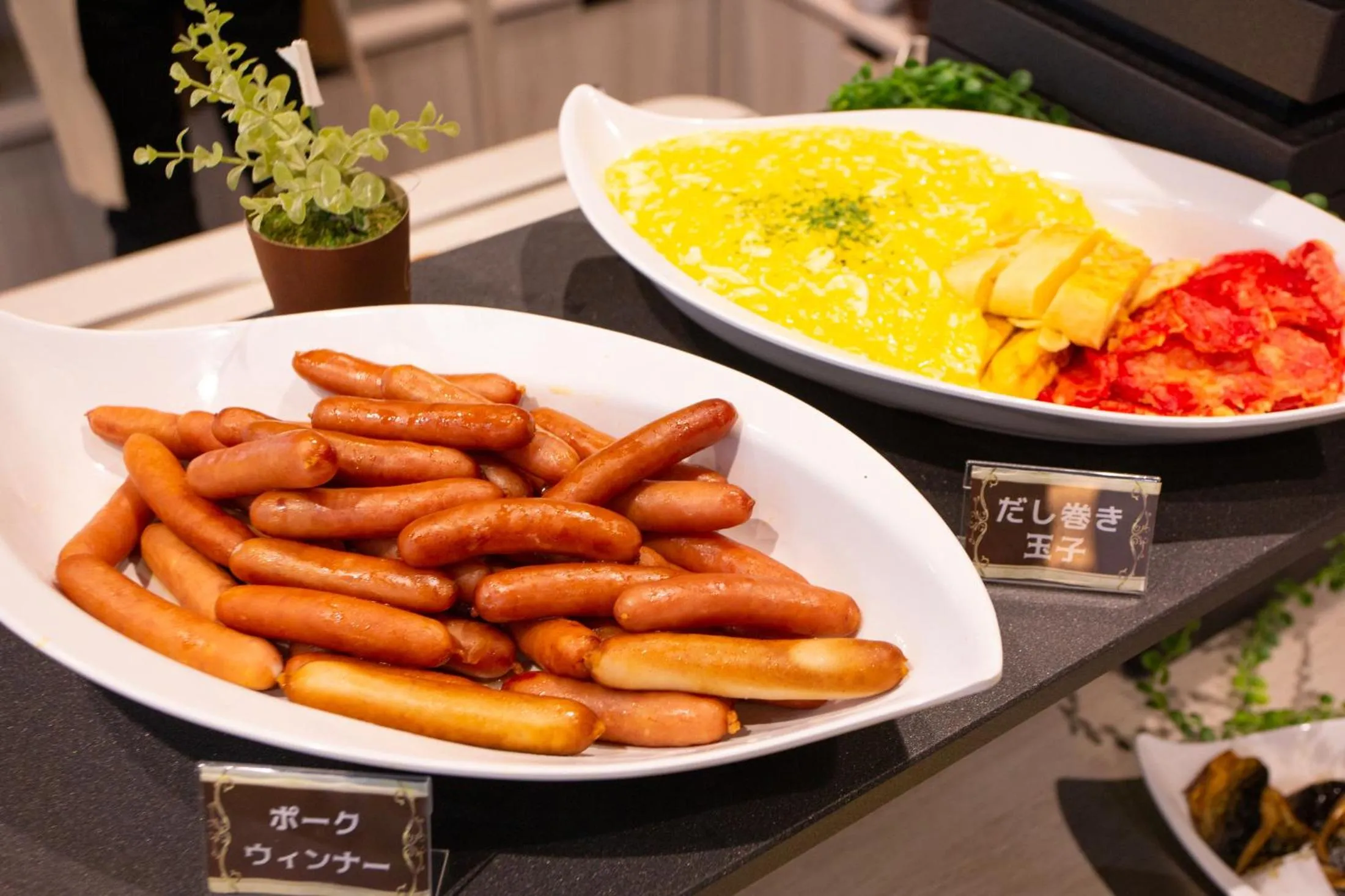 Buffet breakfast in Kuretake Inn Osaka Midousuji Hommachi