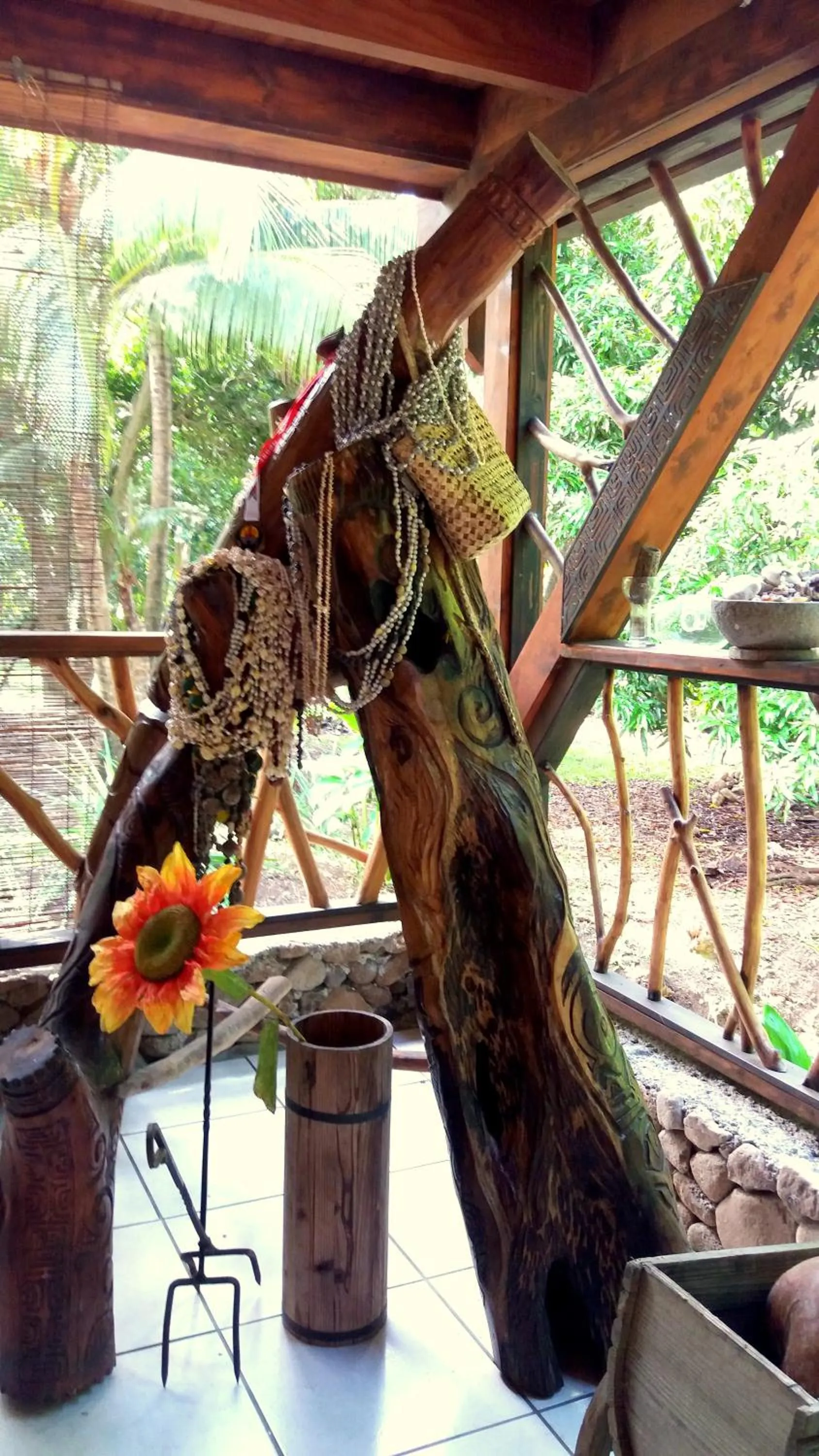 Decorative detail in Haere Mai I Te Fare