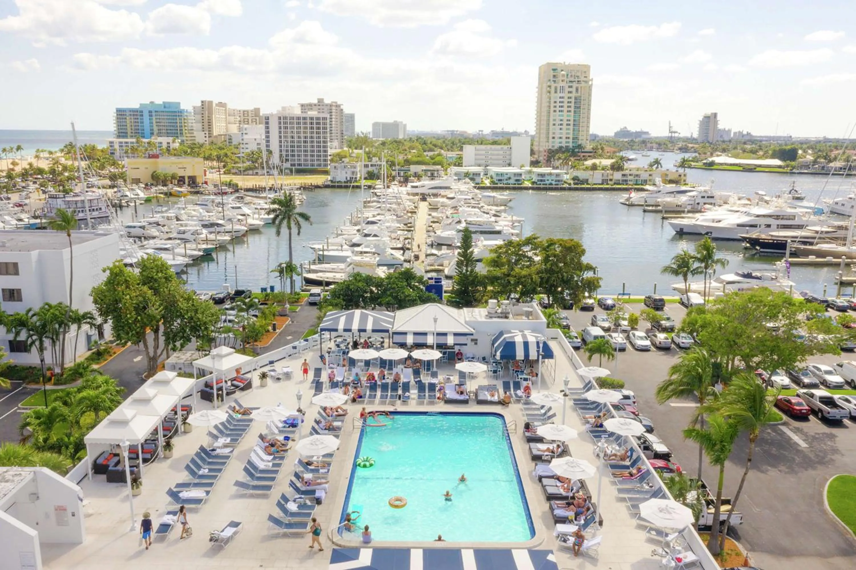 Pool view in Bahia Mar Fort Lauderdale Beach - DoubleTree by Hilton