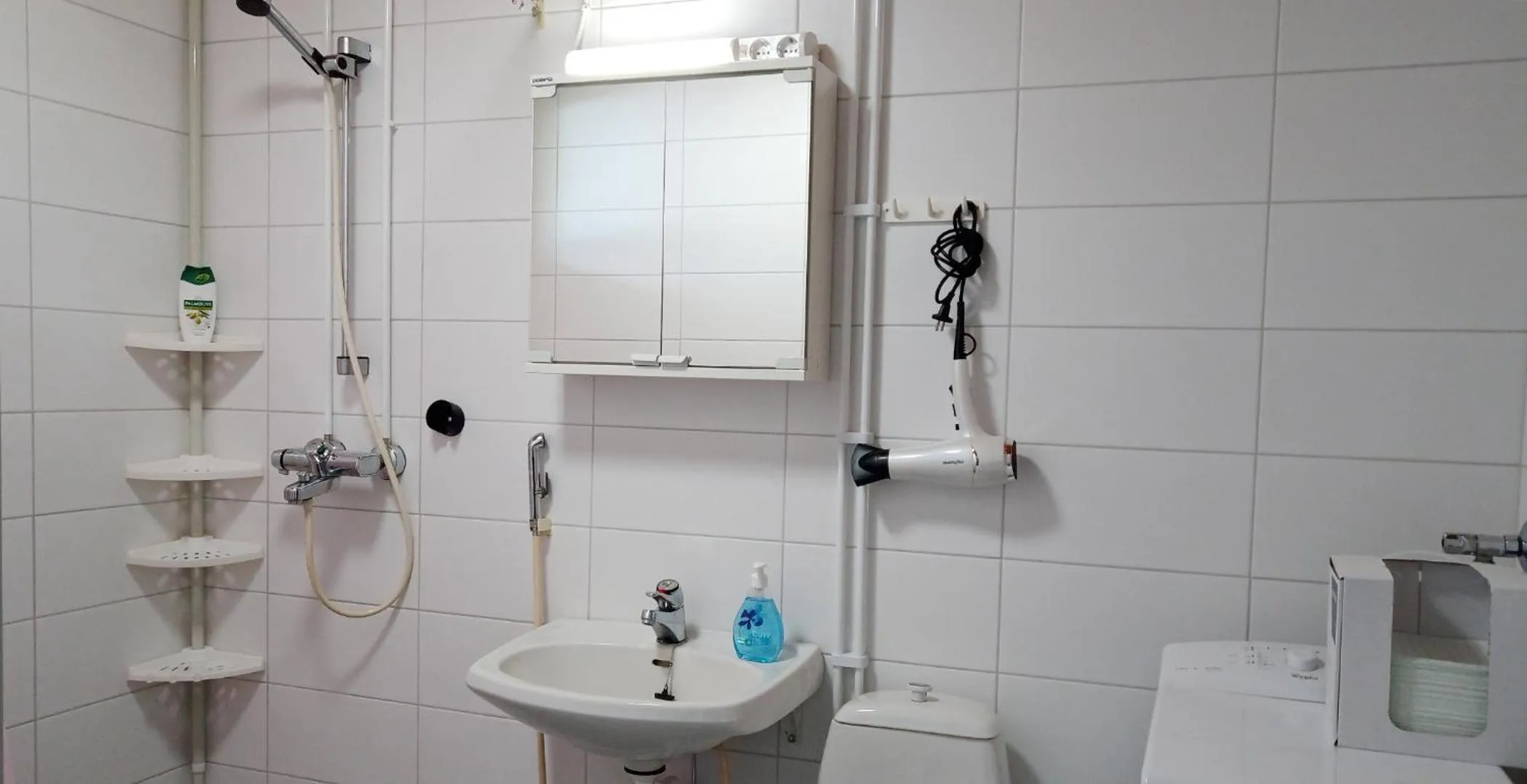 Shower in Kuukkeli Apartments Vuotso