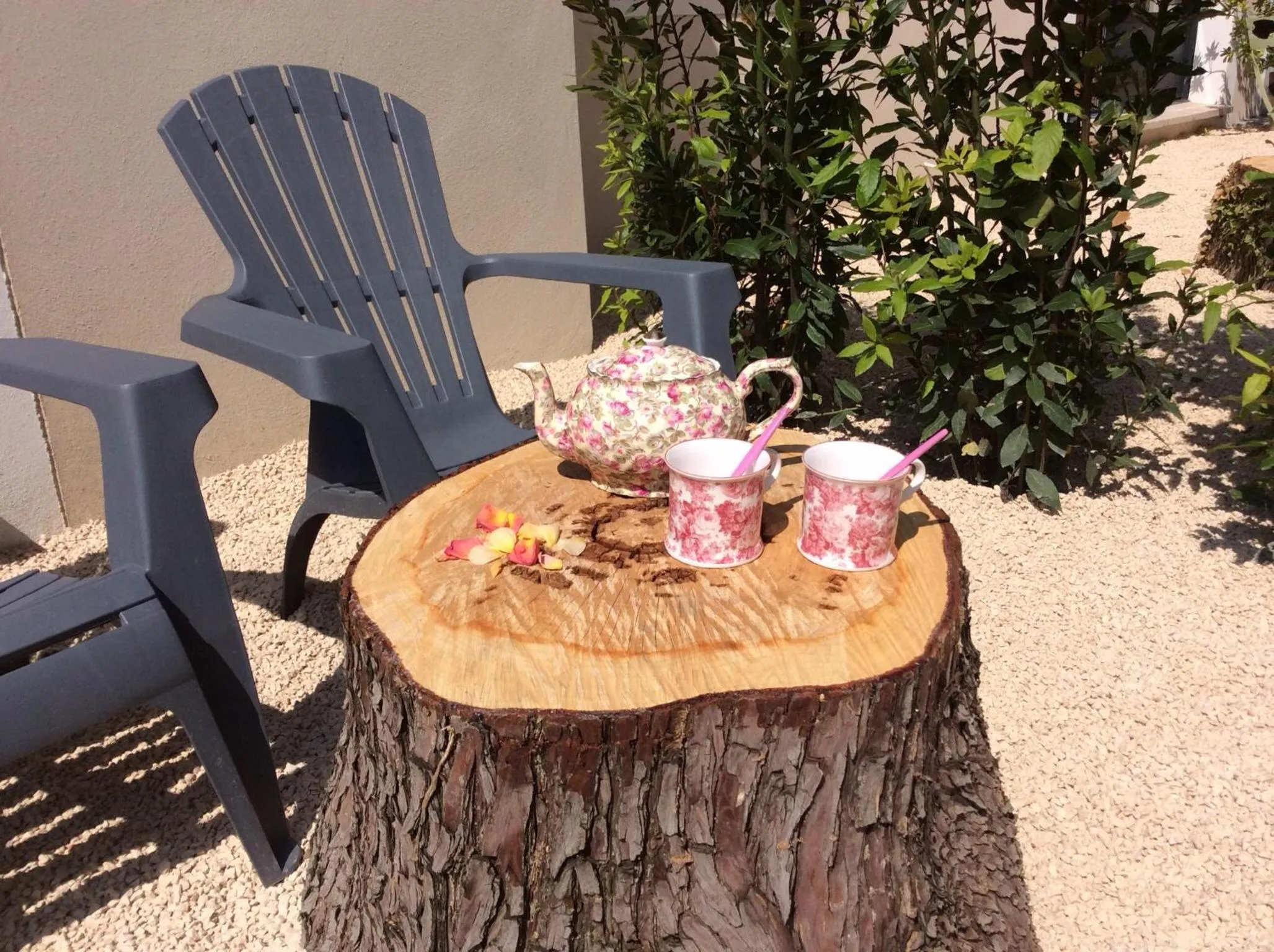 Garden view in Les intérieurs d'Angèle