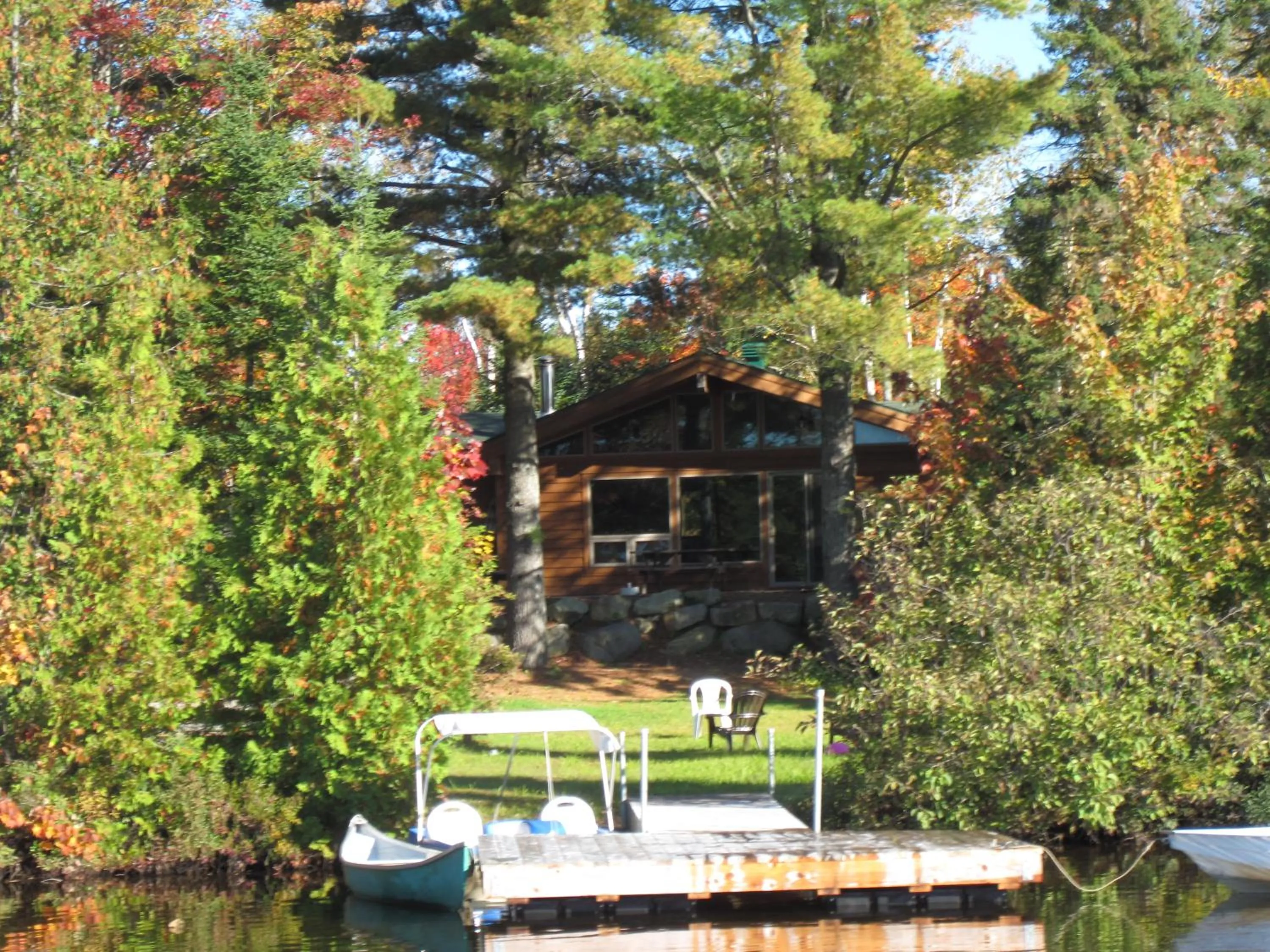 Lake view in Les Chalets du Lac Grenier