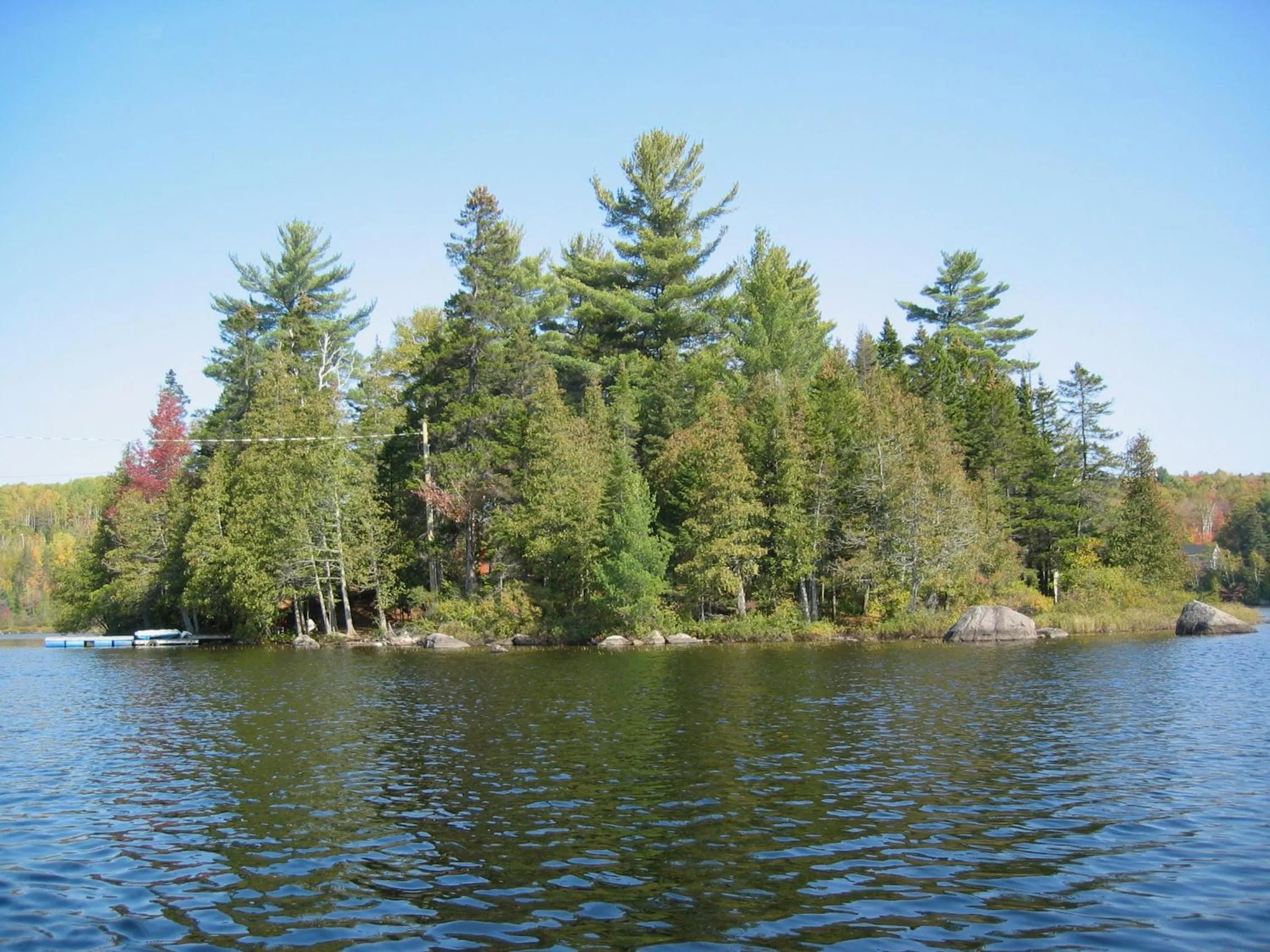 Lake view in Les Chalets du Lac Grenier