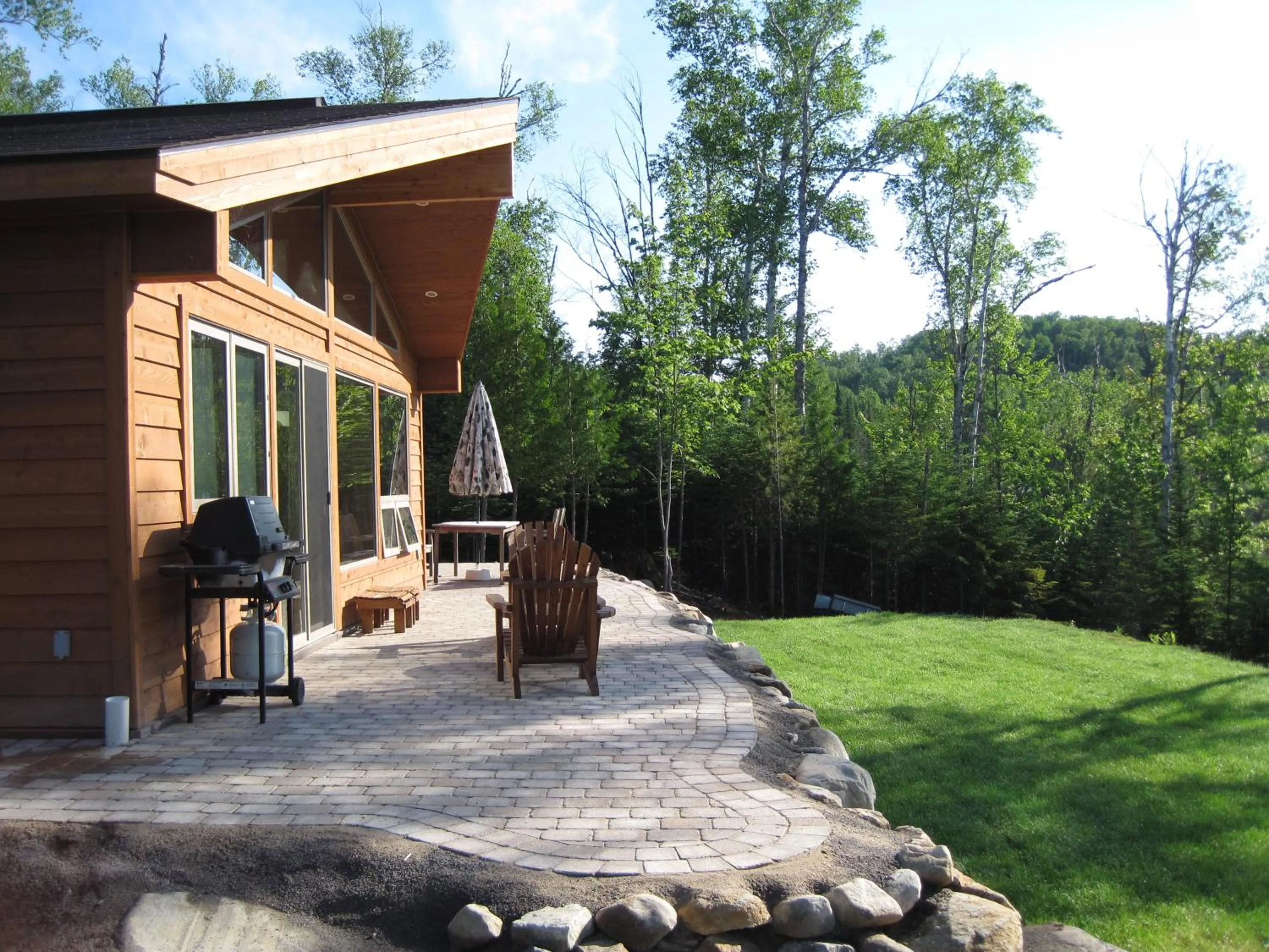 Patio in Les Chalets du Lac Grenier