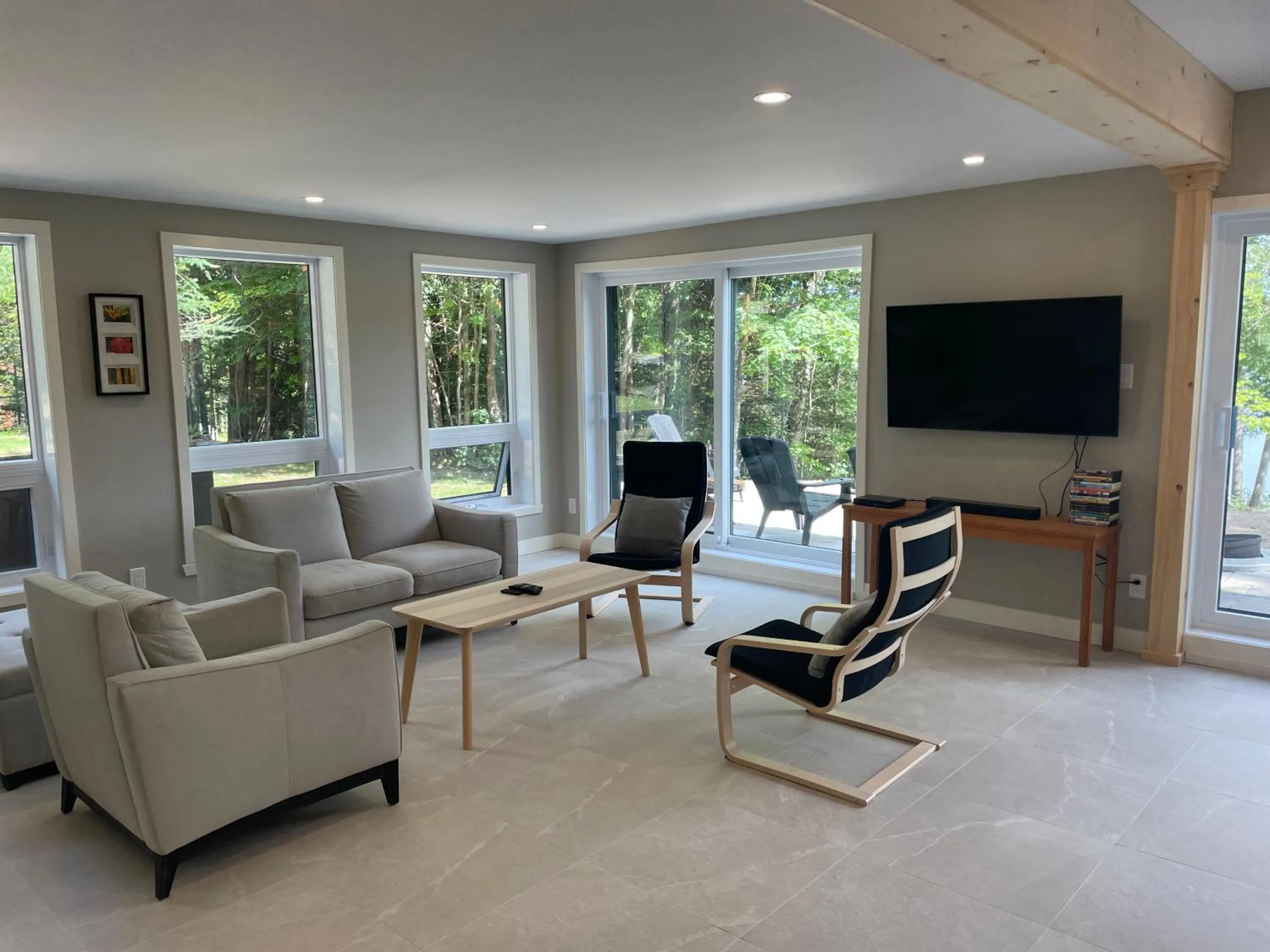 Living room in Les Chalets du Lac Grenier