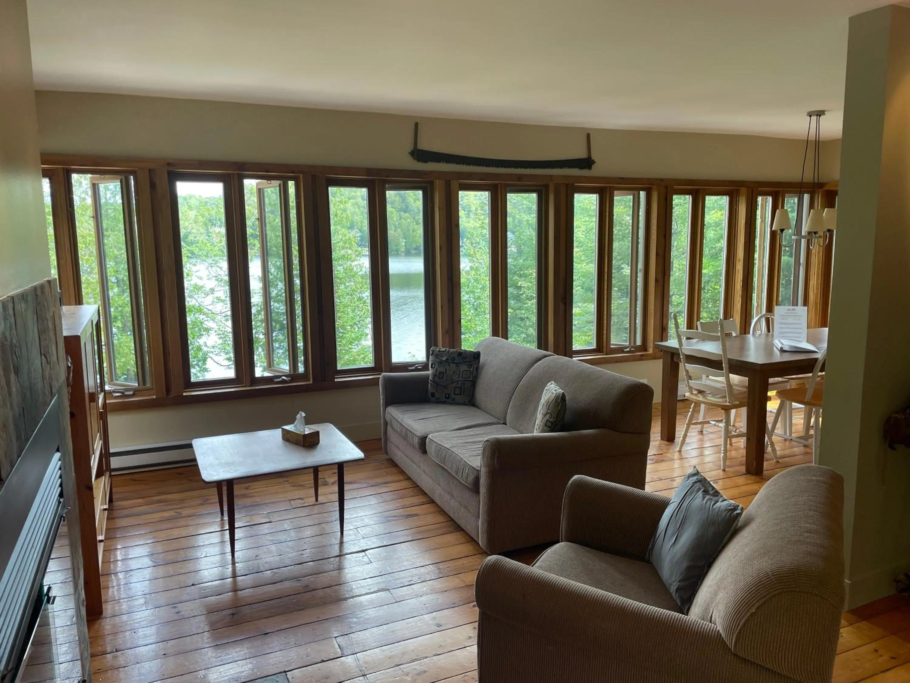 Living room in Les Chalets du Lac Grenier