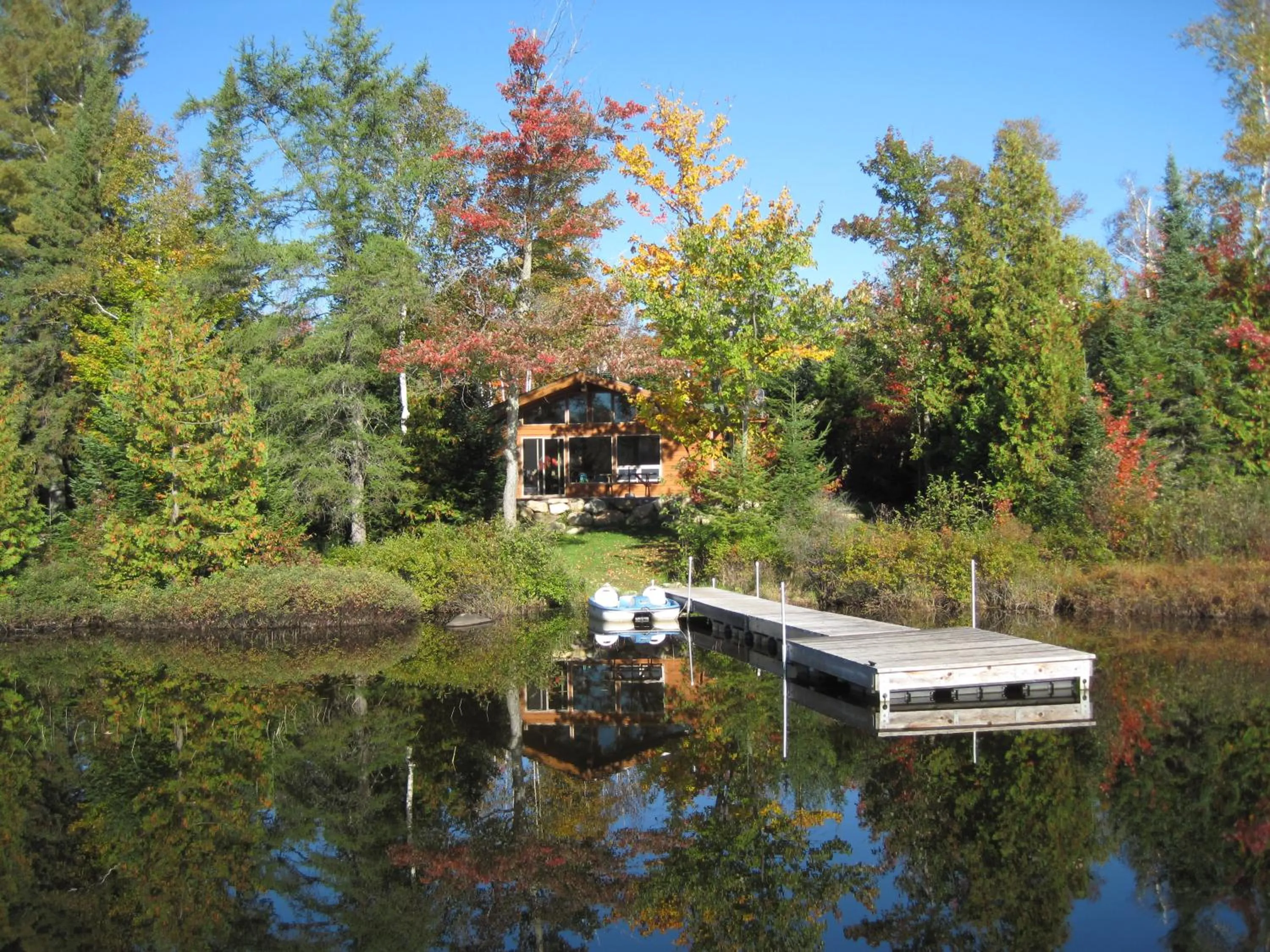 Lake view in Les Chalets du Lac Grenier