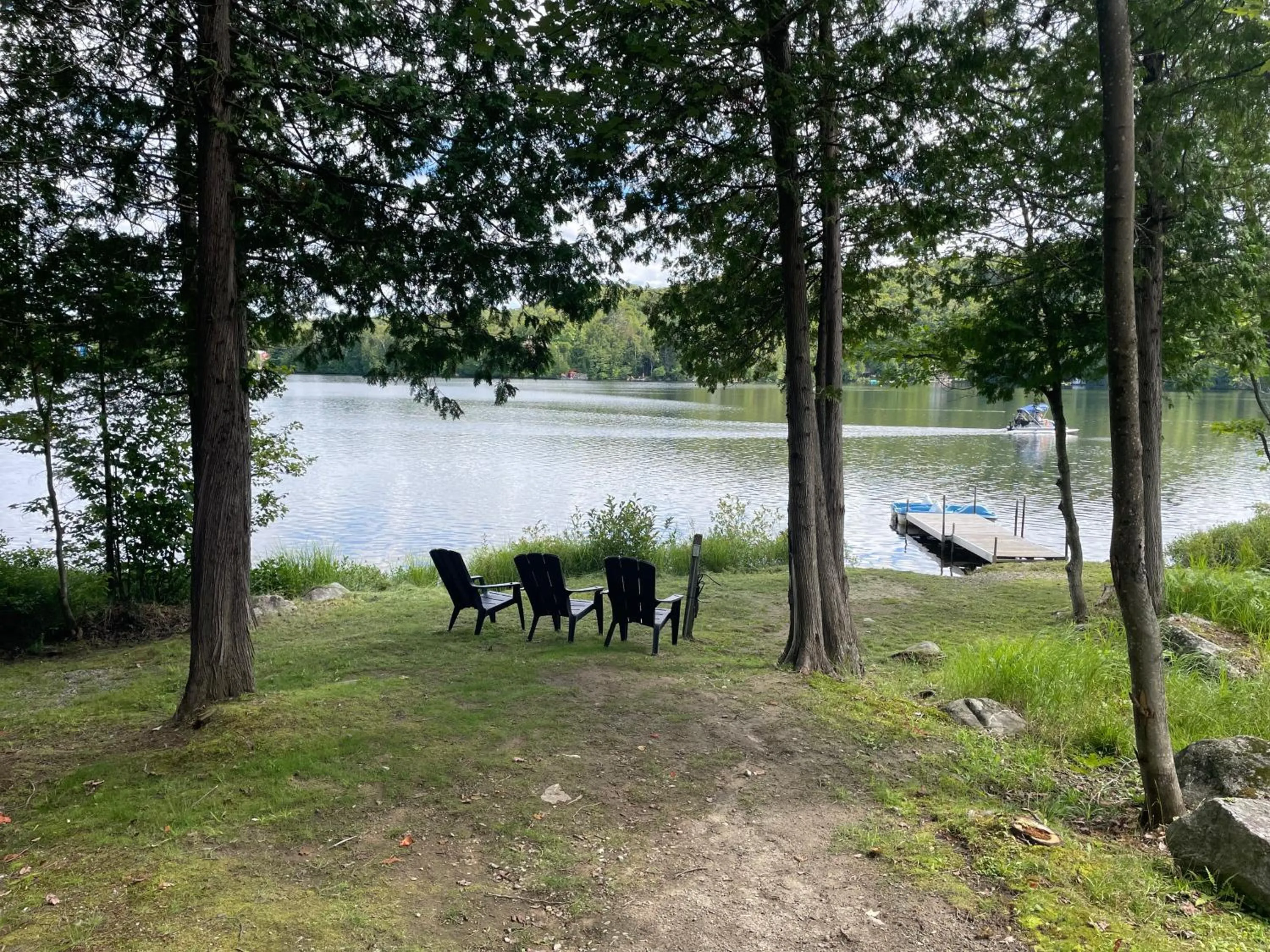 Lake view in Les Chalets du Lac Grenier