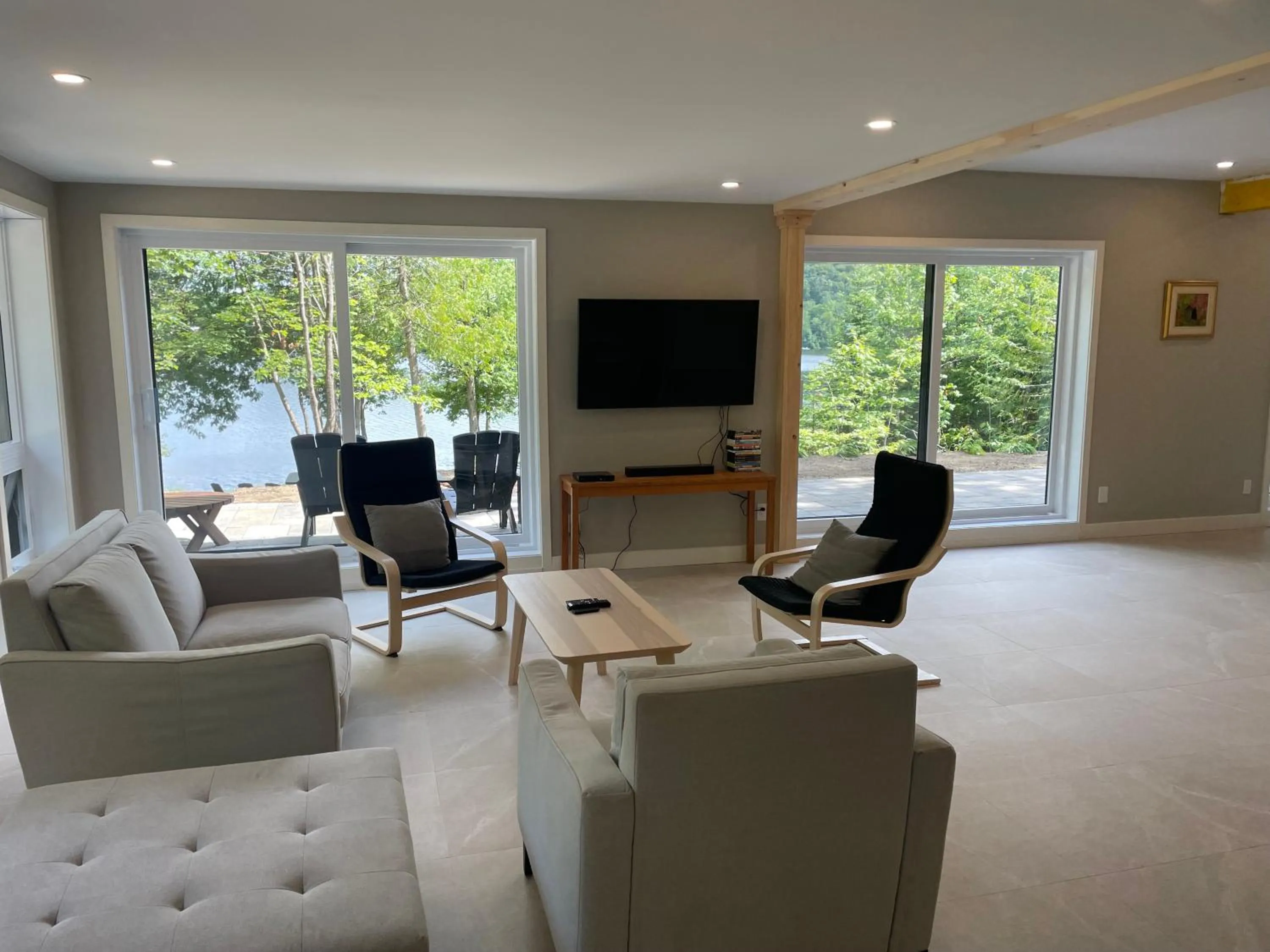 Living room in Les Chalets du Lac Grenier
