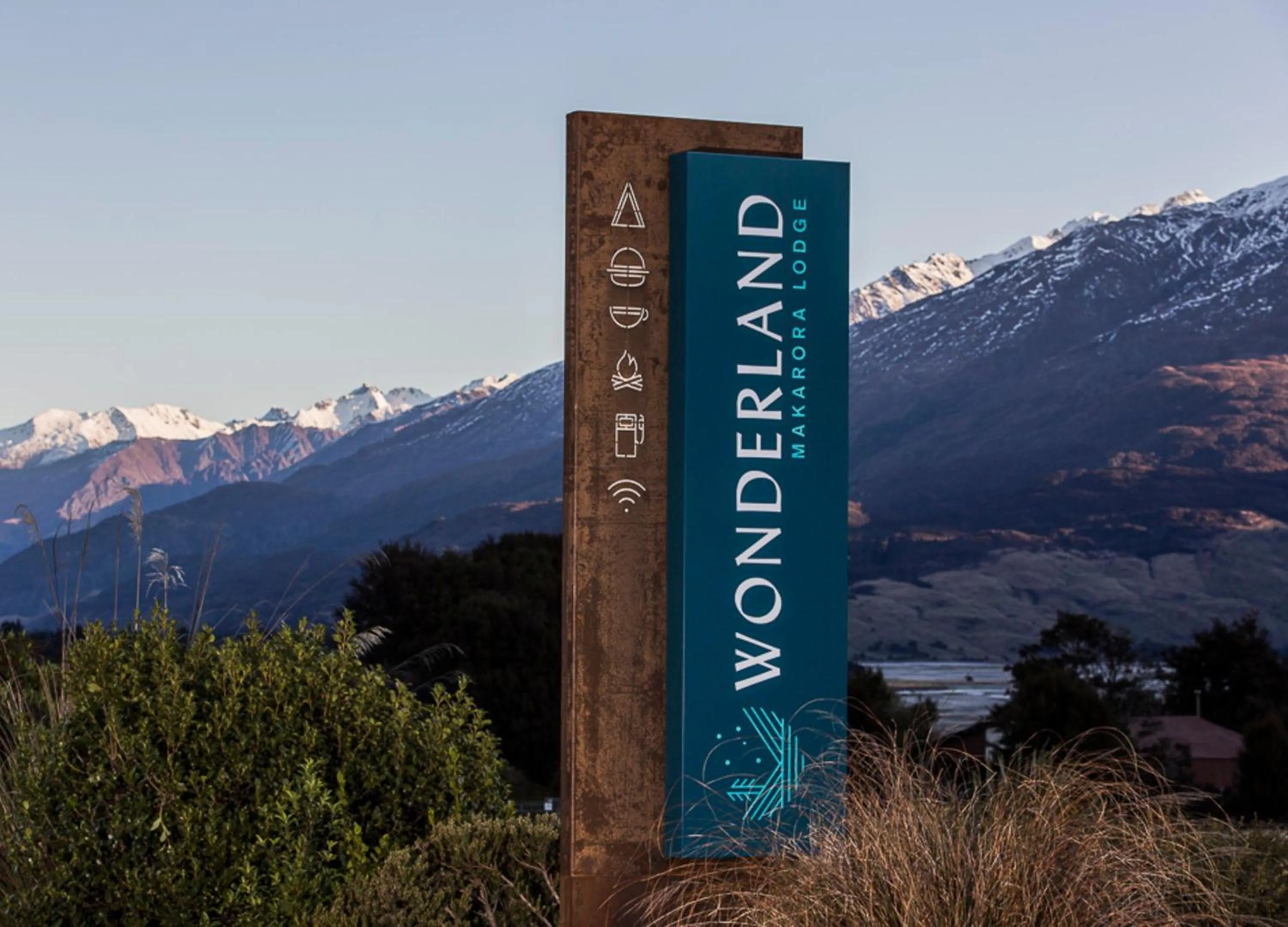 Property logo or sign in Wonderland Makarora Lodge