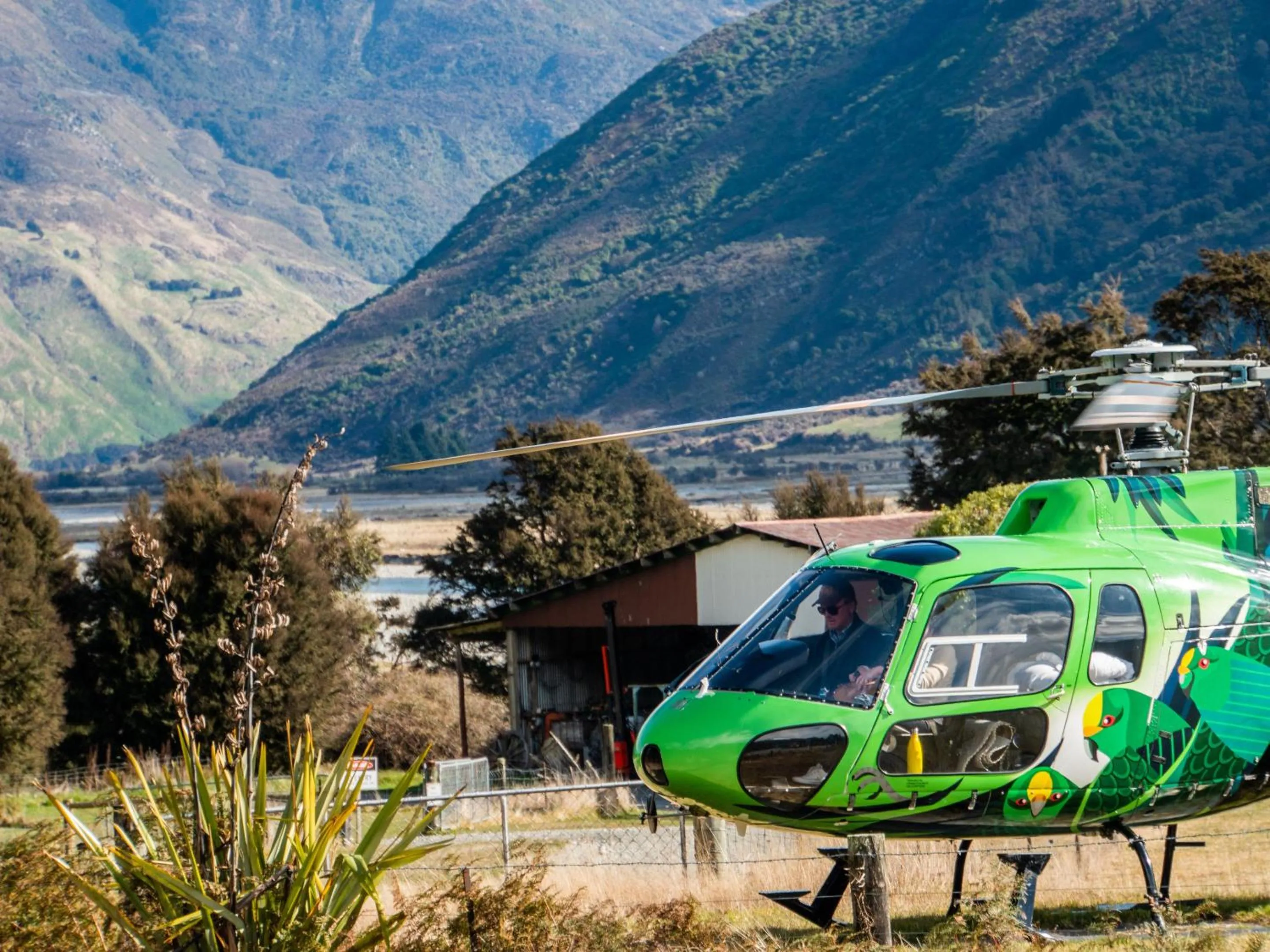 Mountain view in Wonderland Makarora Lodge