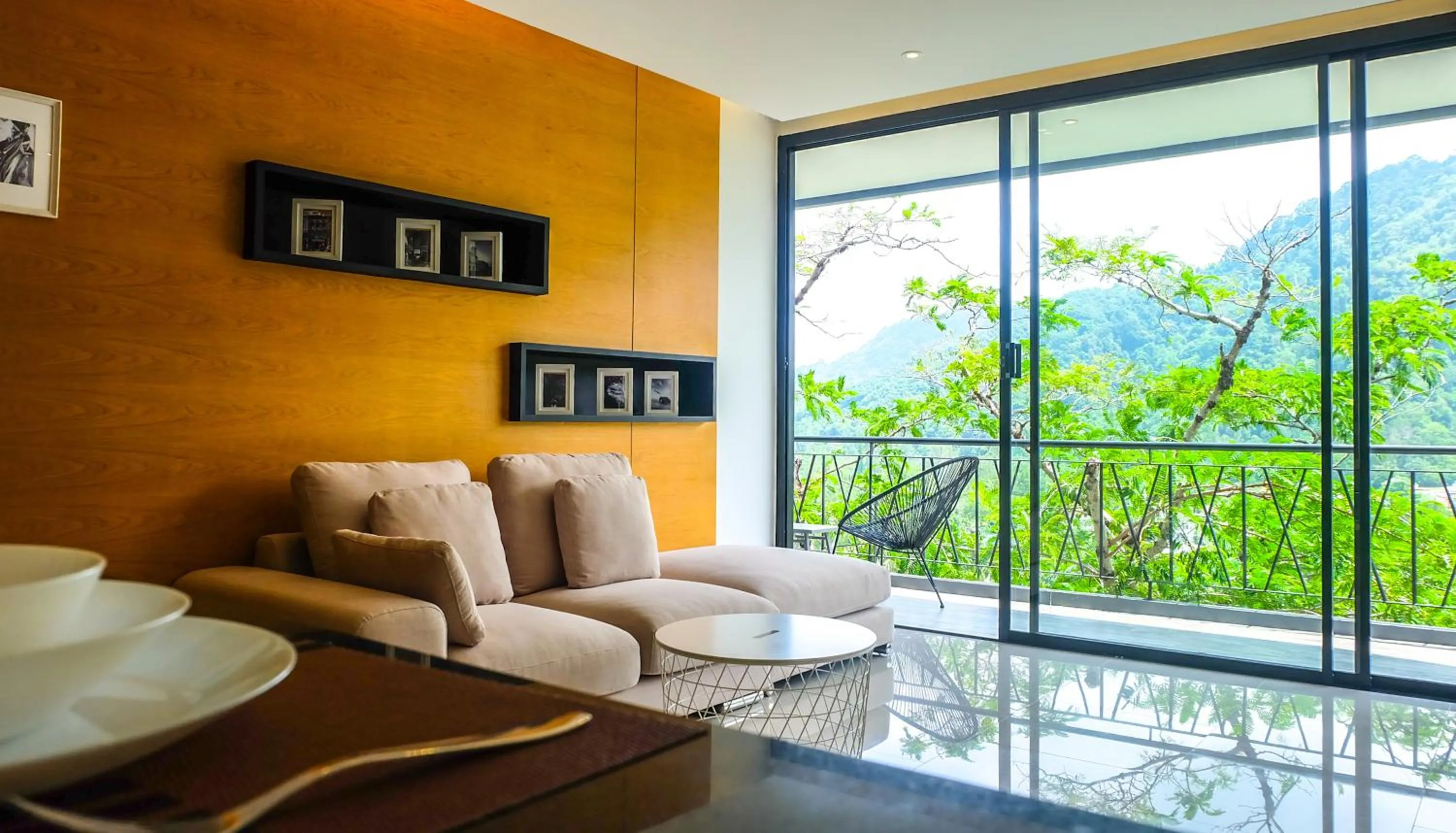 Living room in The Woods Natural Park Resort Phuket