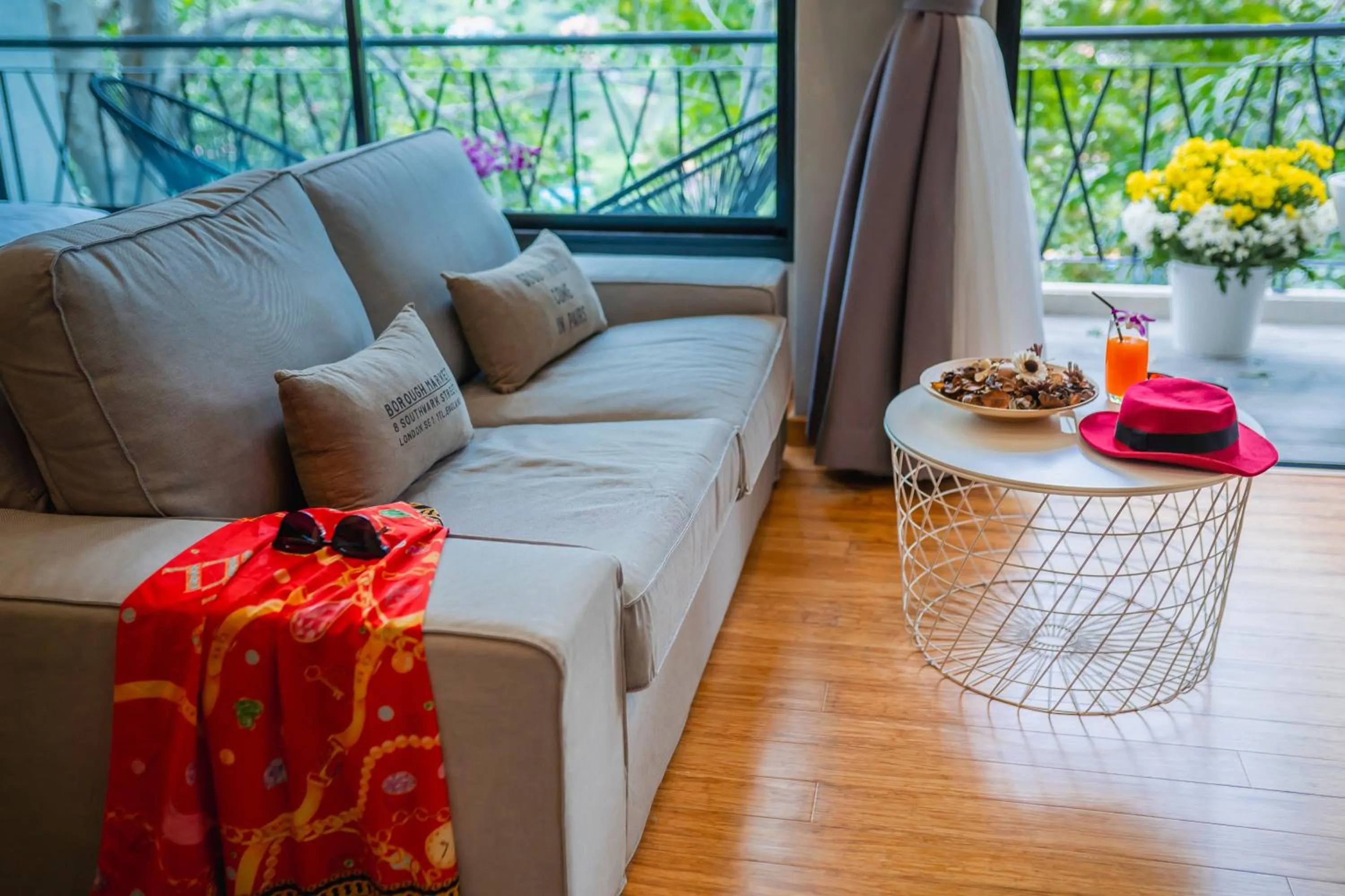 Seating area in The Woods Natural Park Resort Phuket