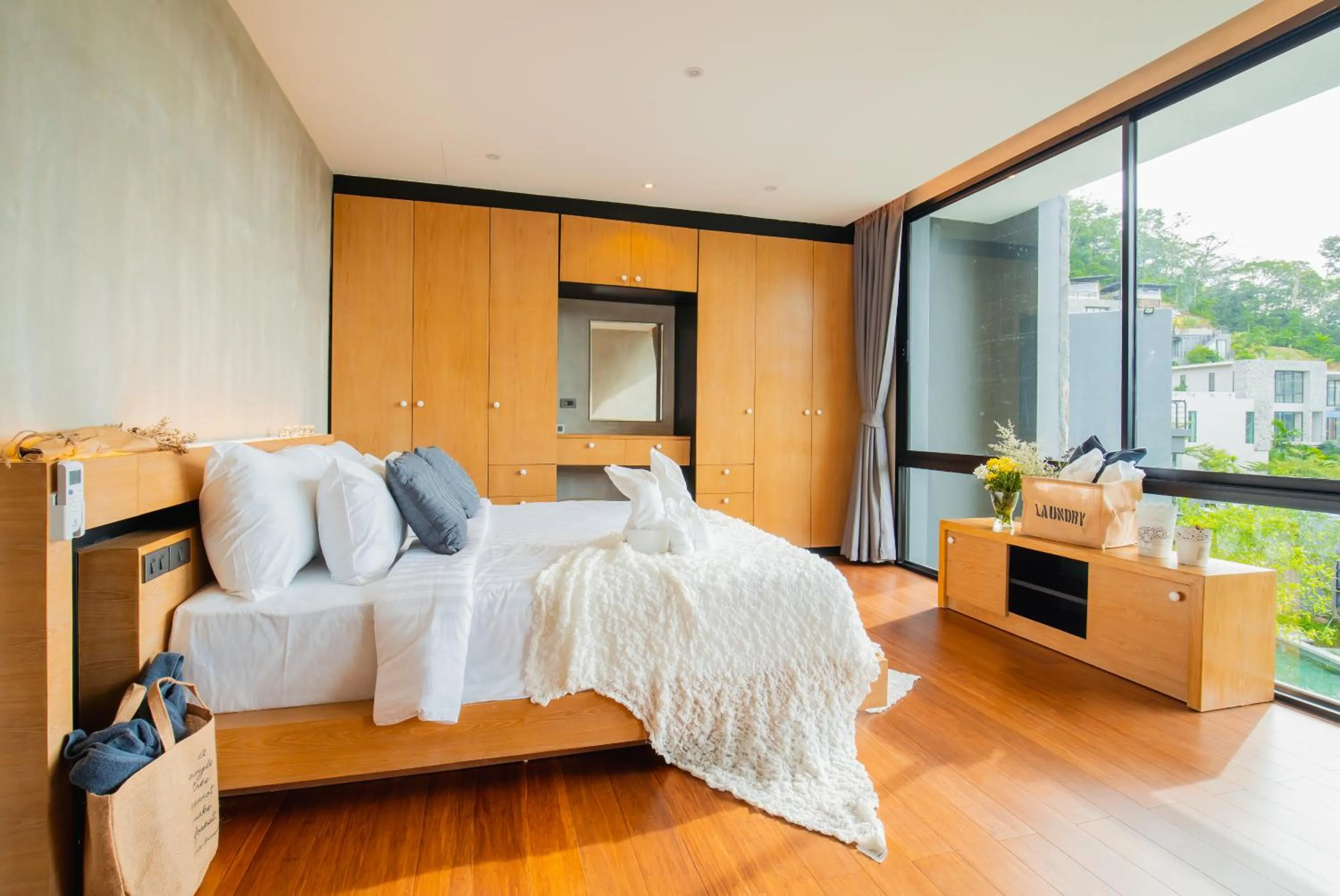 Bedroom, Bed in The Woods Natural Park Resort Phuket