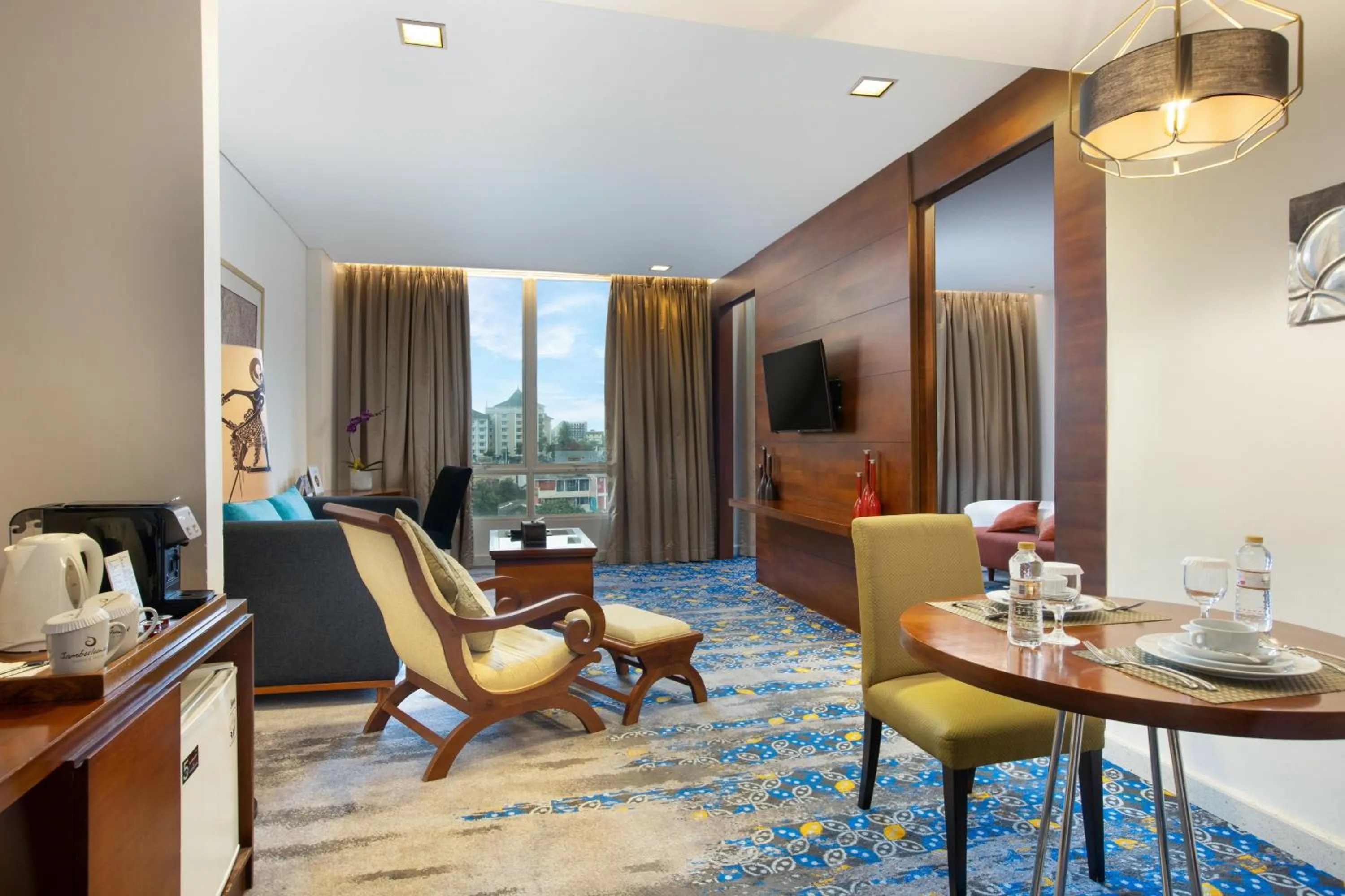 Living room in Jambuluwuk Malioboro Hotel Yogyakarta