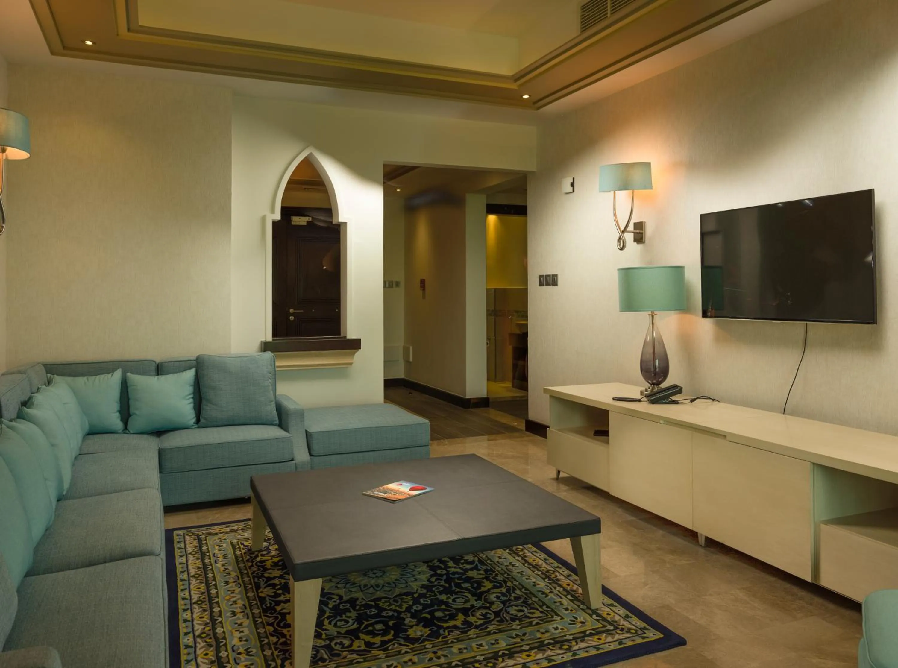 Communal lounge/ TV room in Retaj Salwa Resort & Spa