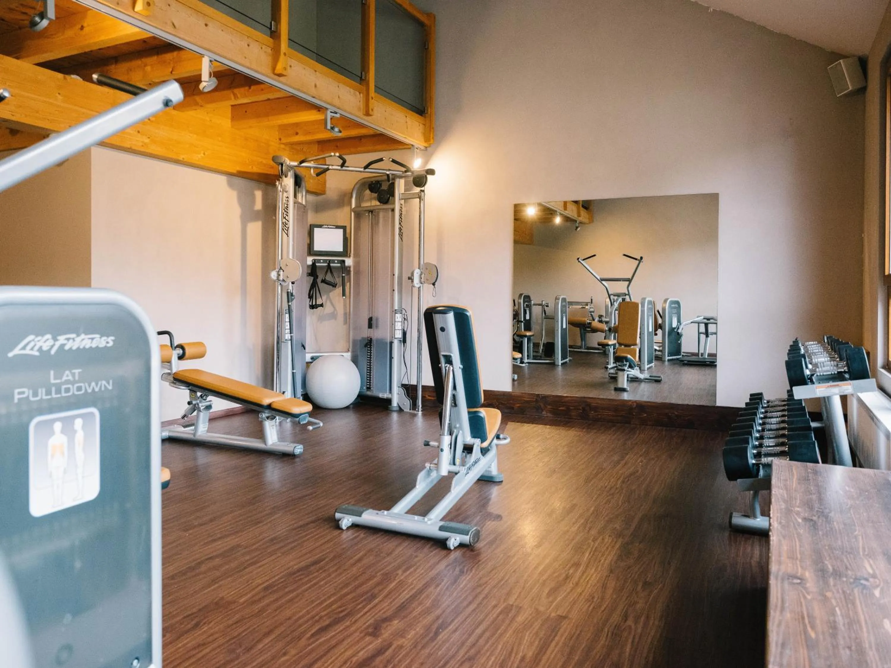 Fitness centre/facilities in hotel zentlinde