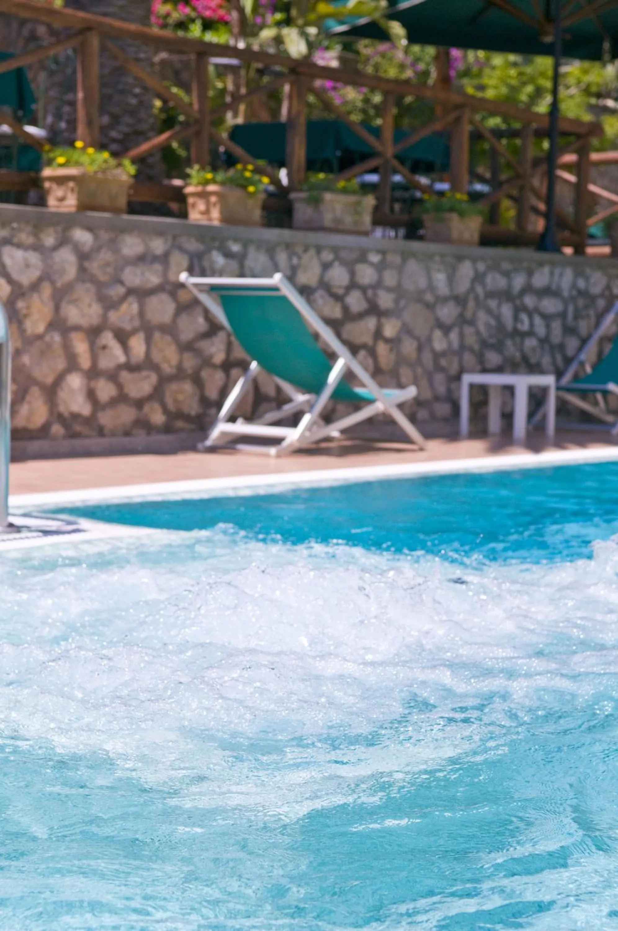 Pool view in Hotel Villa Sarah