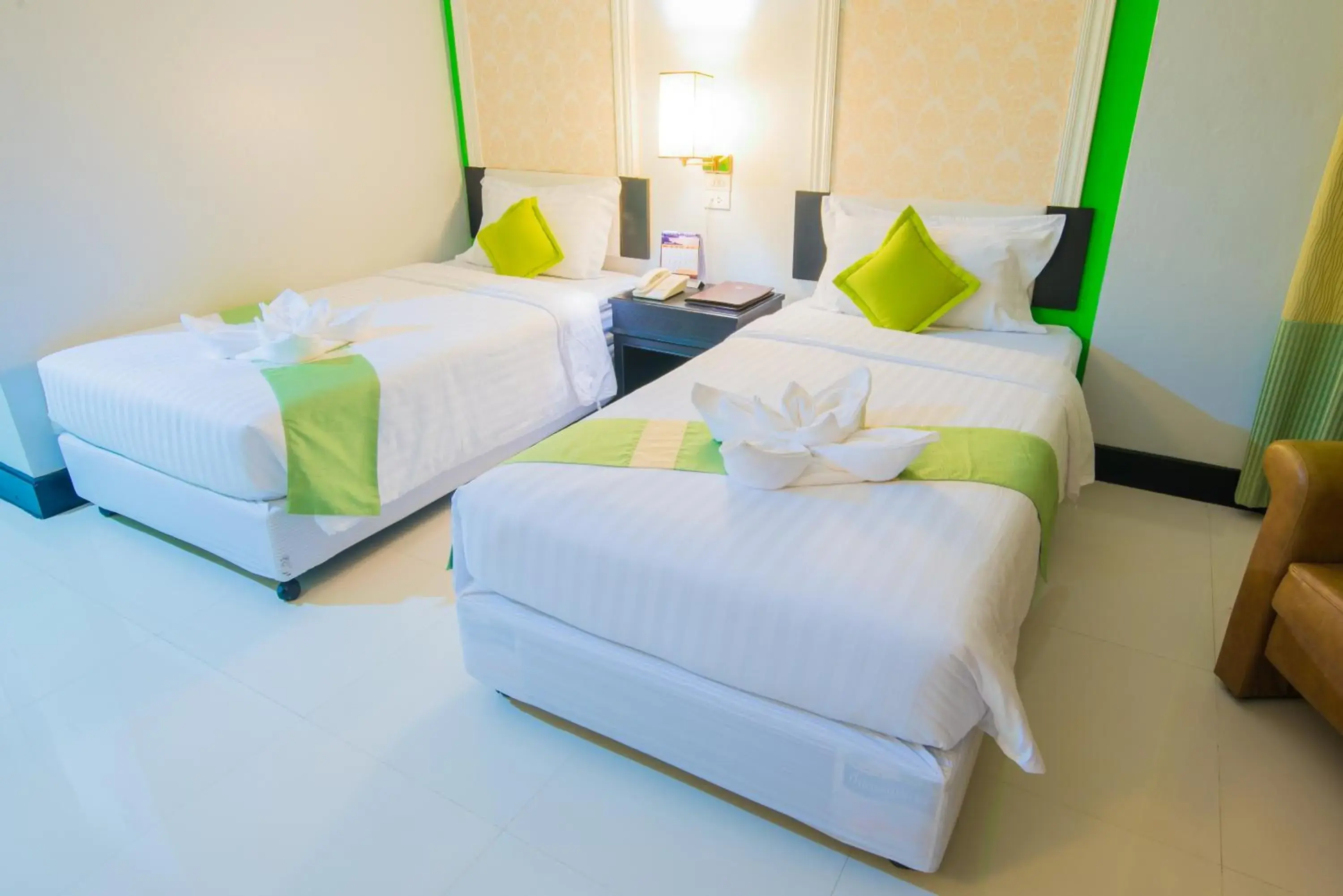 Deluxe Twin Room in Asawann Hotel Nongkhai Deluxe Twin Room in Asawann Hotel Nongkhai