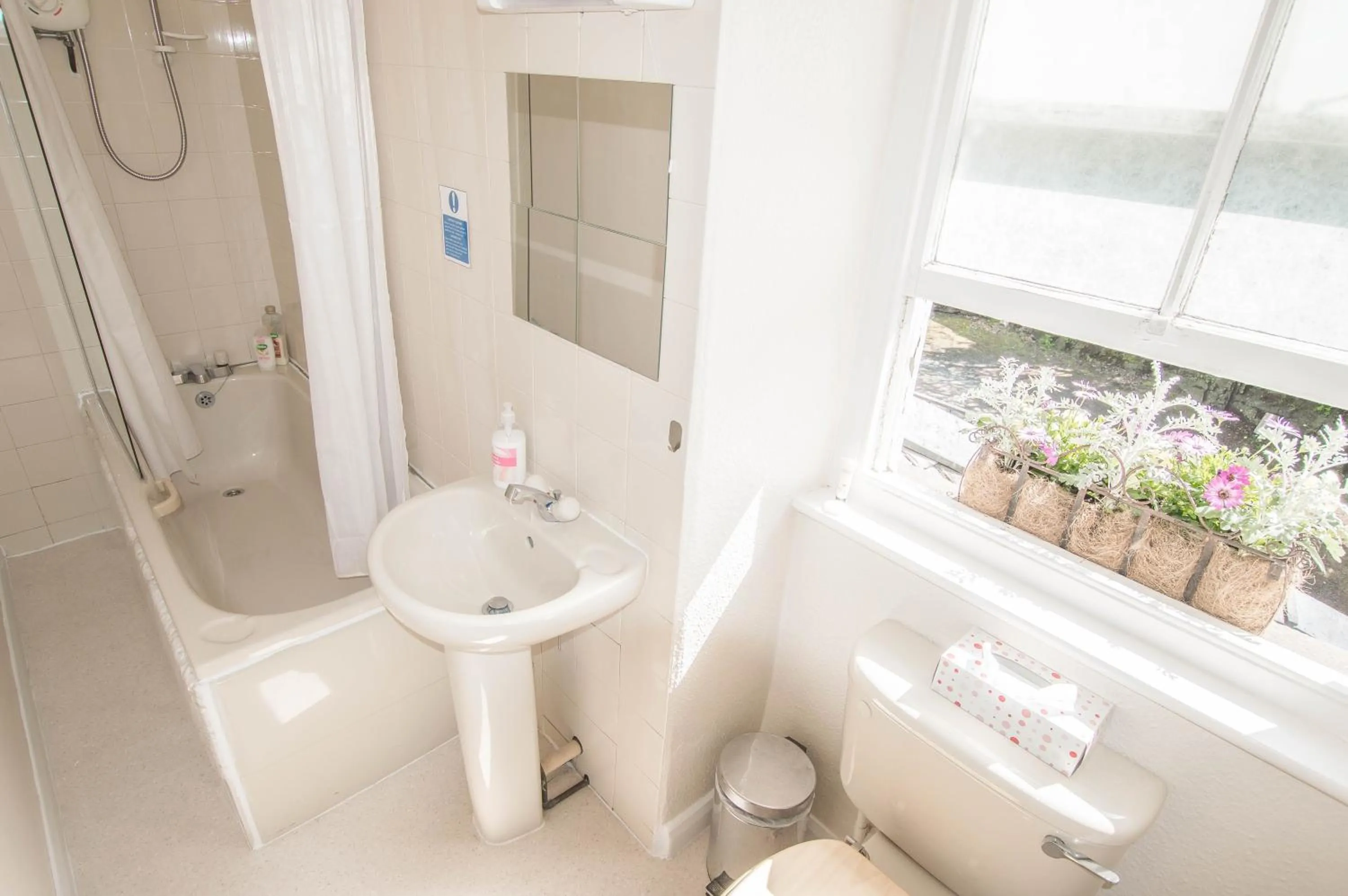 Shower in Elim Bank Guest House