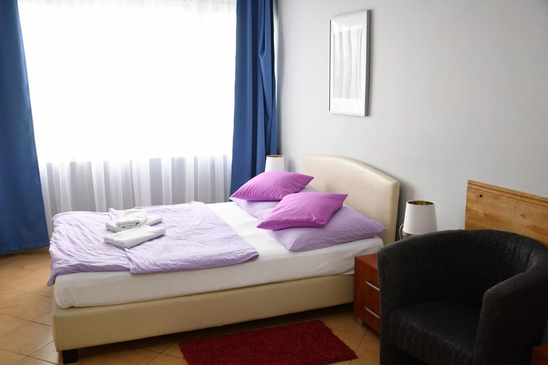 Bed in Hotel Elda 2